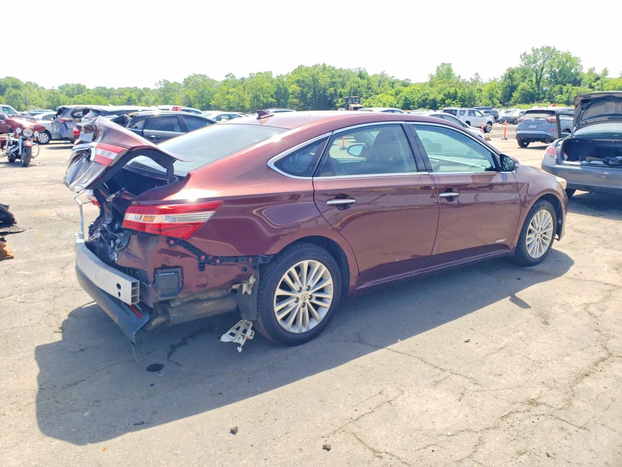 2013 Toyota Avalon Hybrid Limited Burgundy vin: 4T1BD1EB7DU002352
