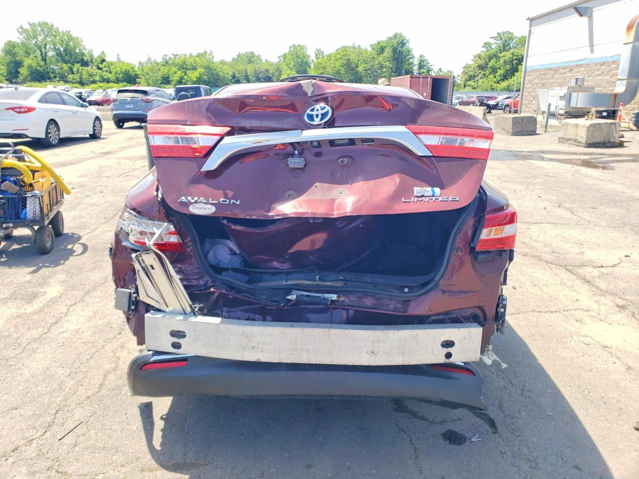 2013 Toyota Avalon Hybrid Limited Burgundy vin: 4T1BD1EB7DU002352