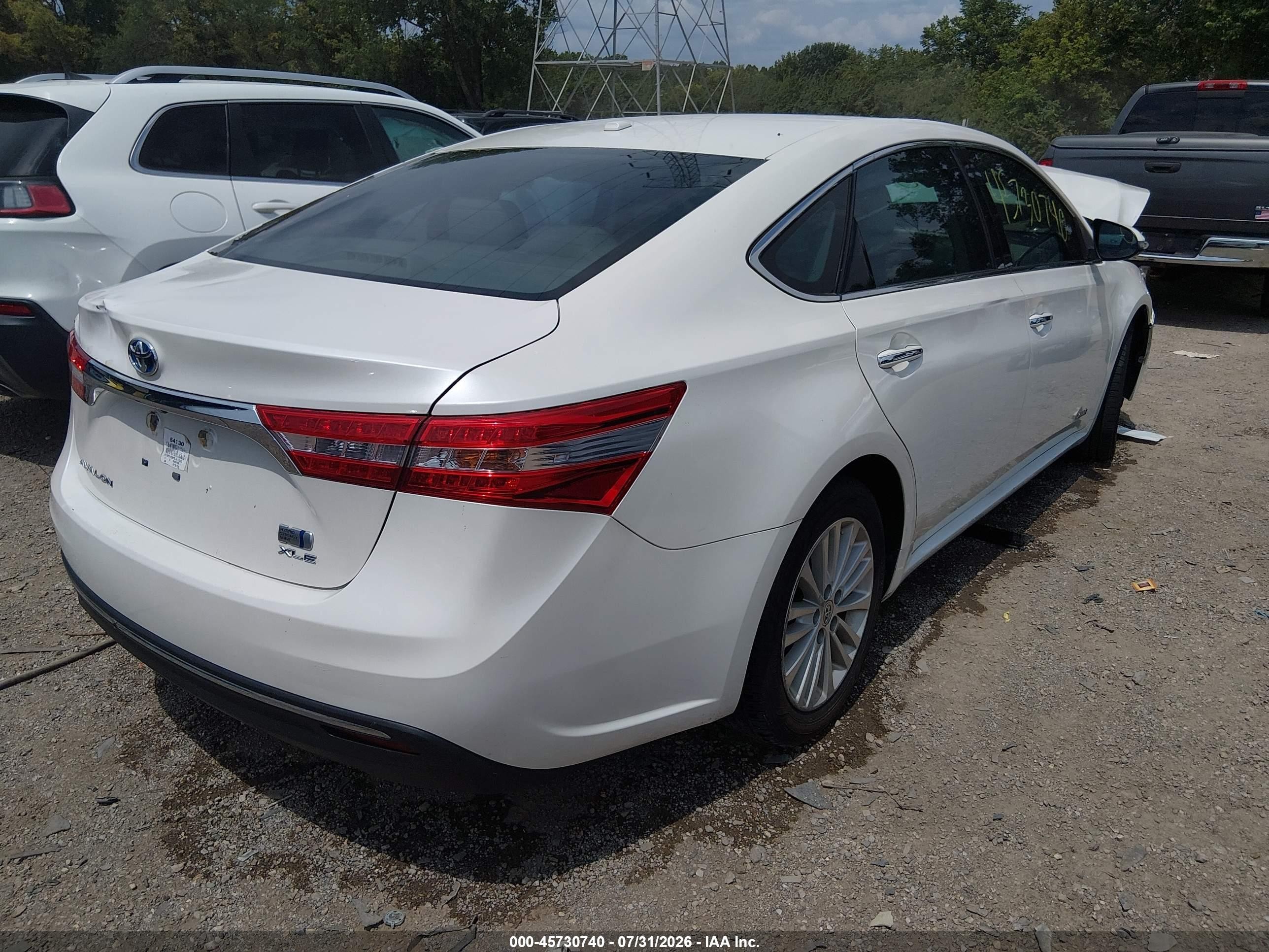 2013 Toyota Avalon Hybrid Xle Touring White vin: 4T1BD1EB7DU017272
