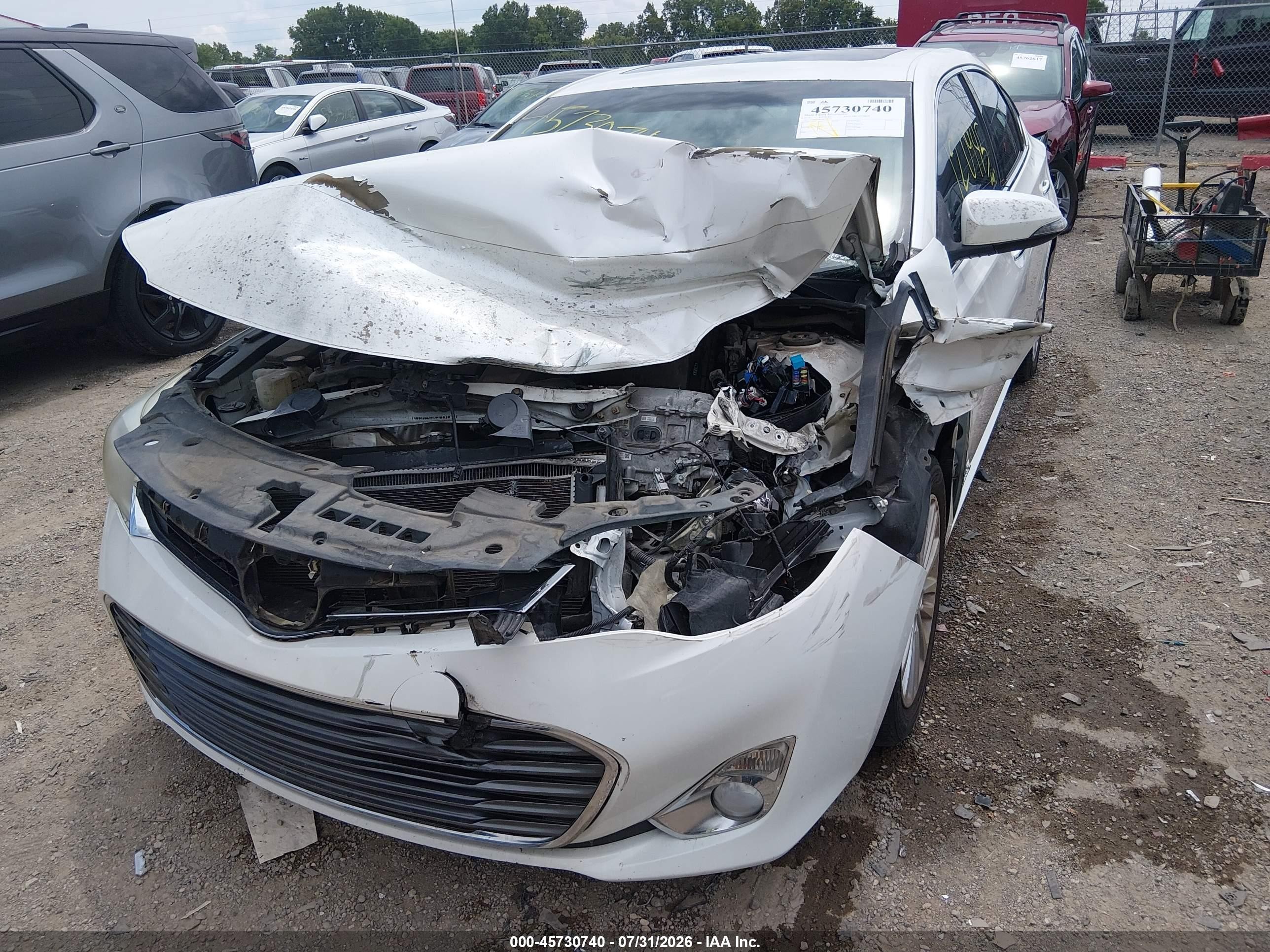 2013 Toyota Avalon Hybrid Xle Touring White vin: 4T1BD1EB7DU017272
