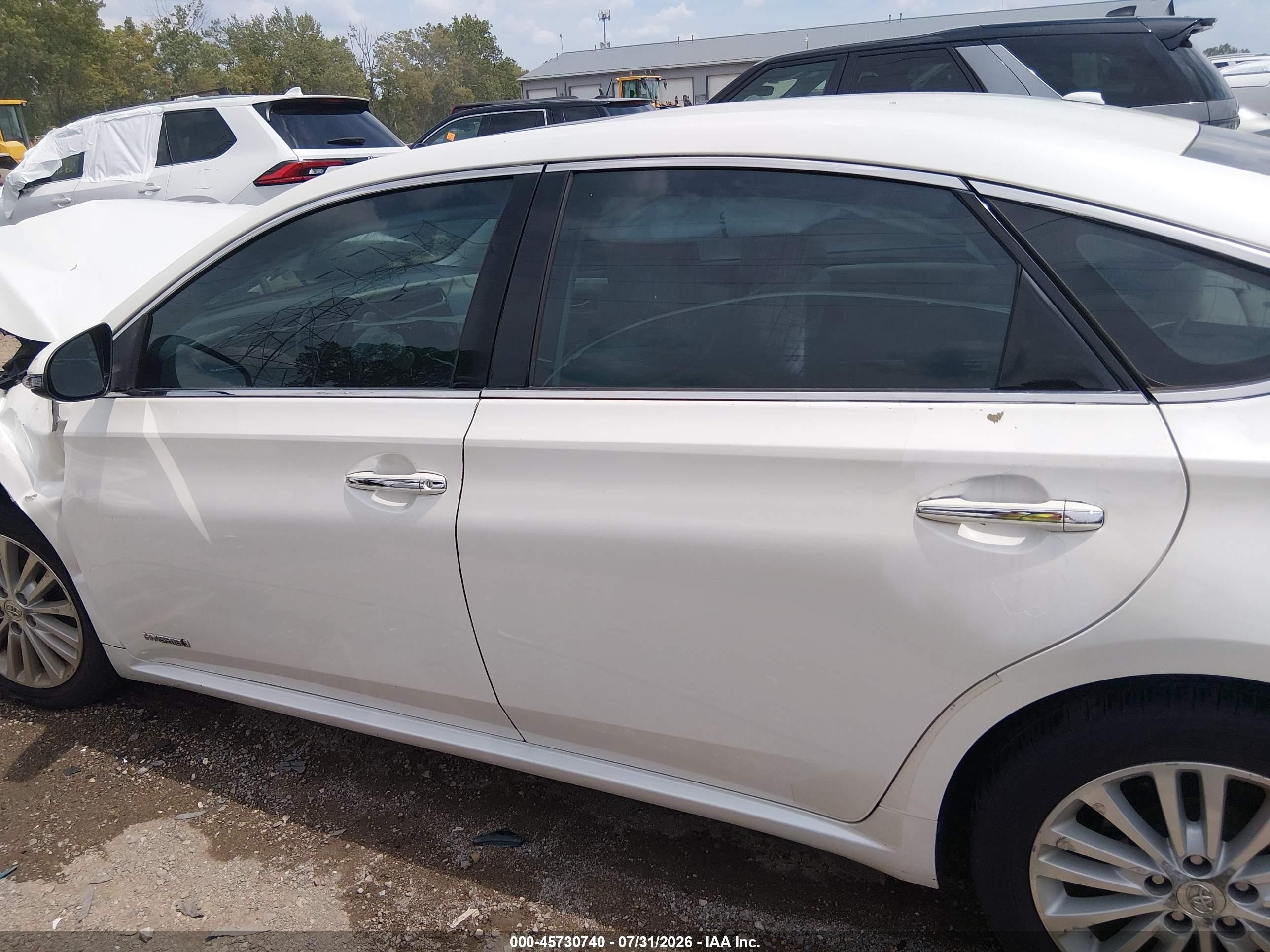 2013 Toyota Avalon Hybrid Xle Touring White vin: 4T1BD1EB7DU017272
