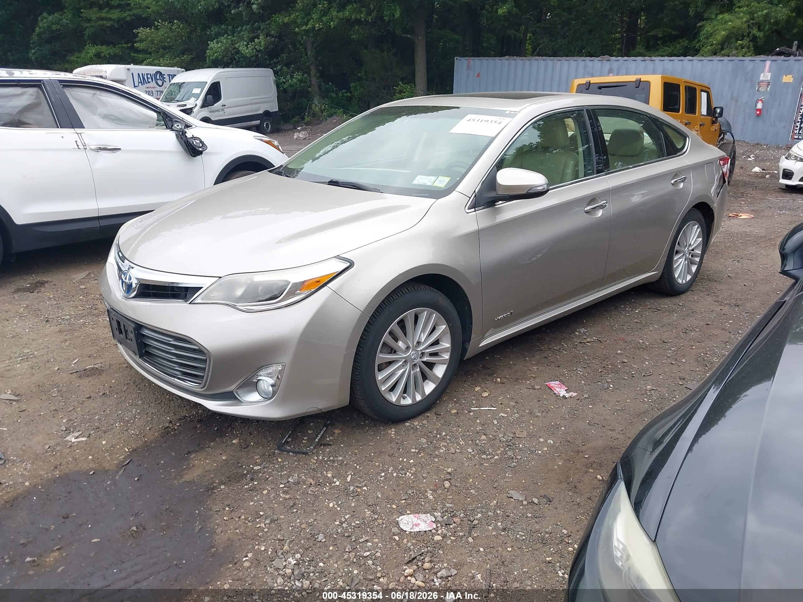 2014 Toyota Avalon Hybrid Xle Touring Beige vin: 4T1BD1EB7EU021226