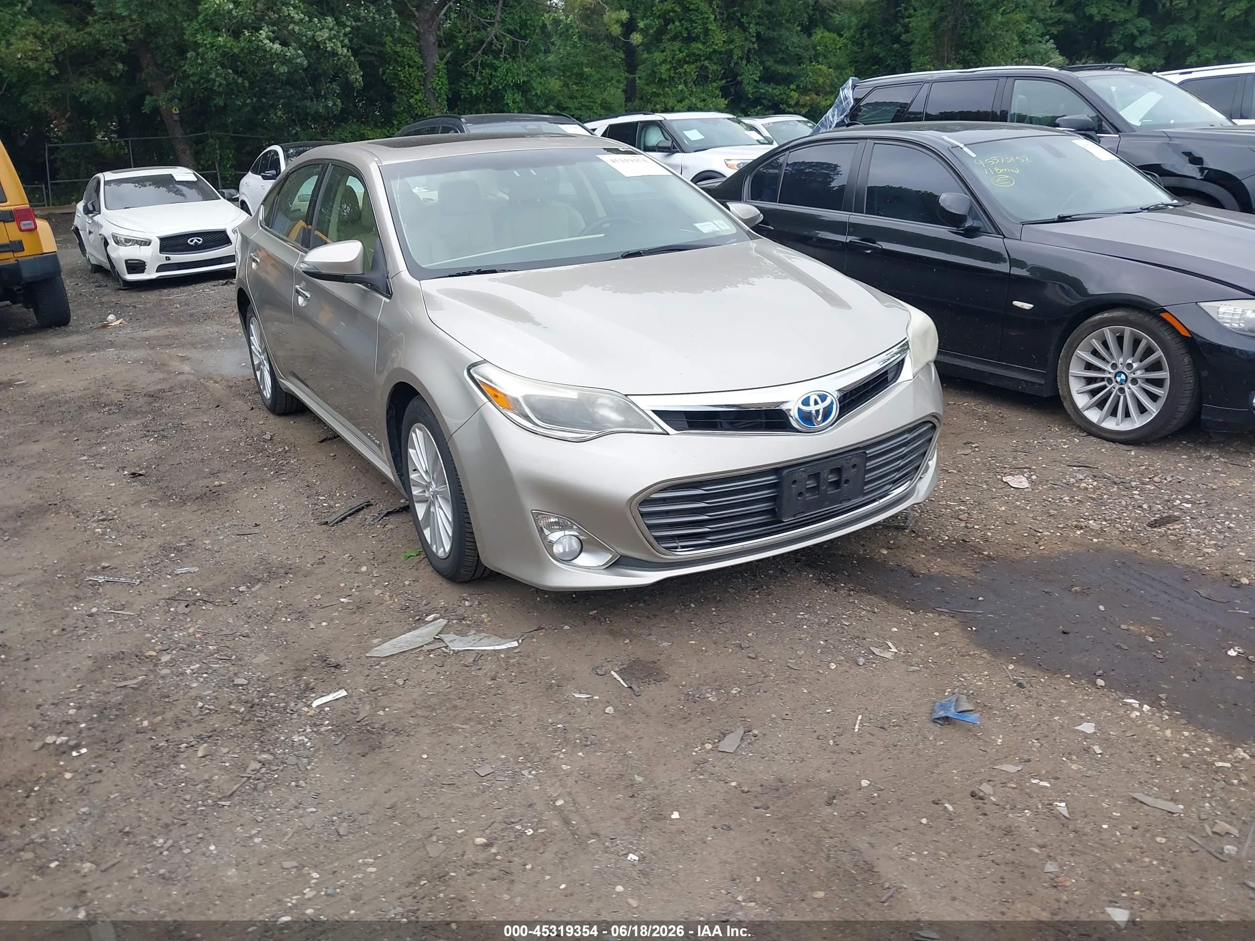 2014 Toyota Avalon Hybrid Xle Touring Beige vin: 4T1BD1EB7EU021226
