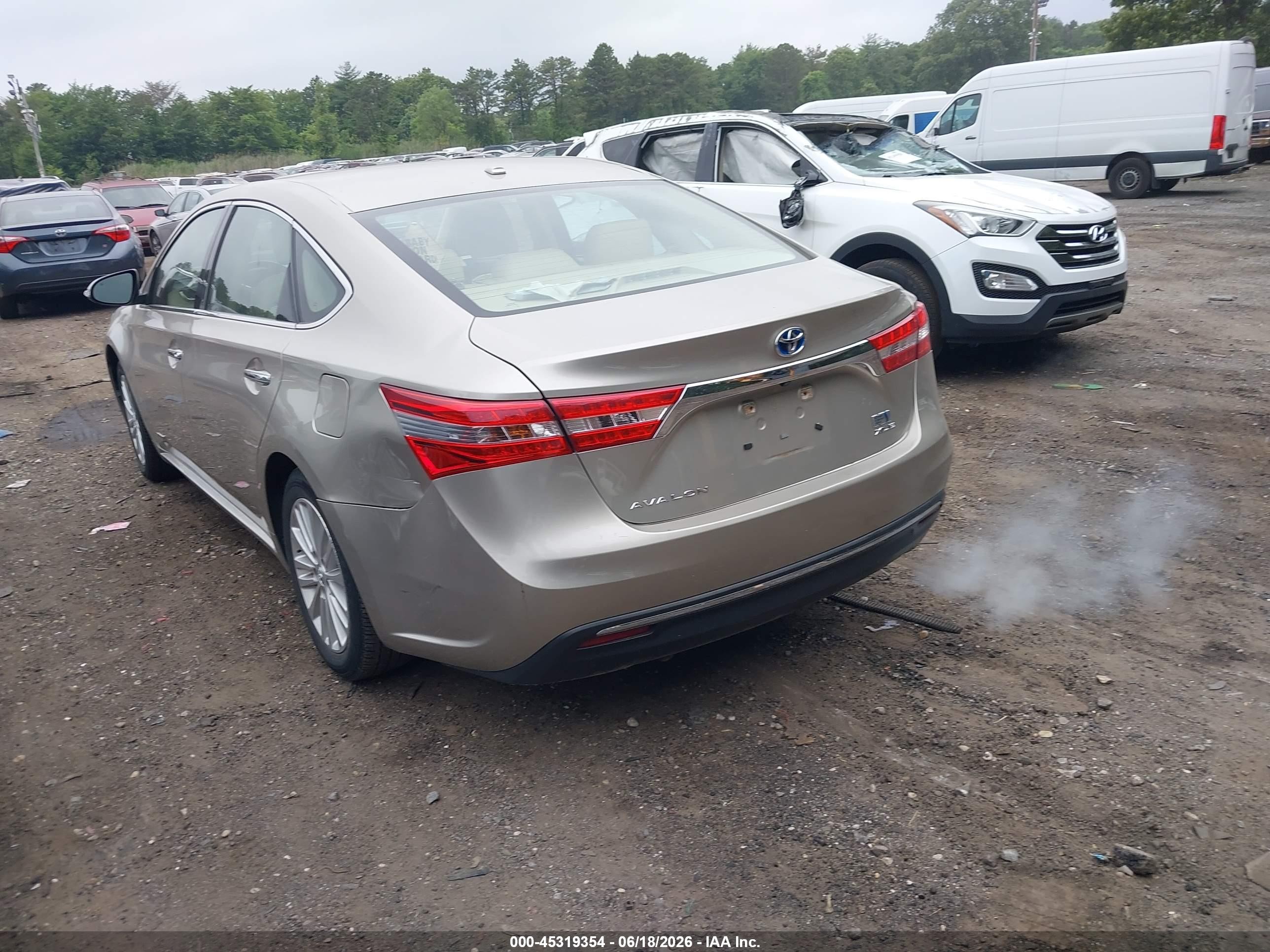 2014 Toyota Avalon Hybrid Xle Touring Beige vin: 4T1BD1EB7EU021226