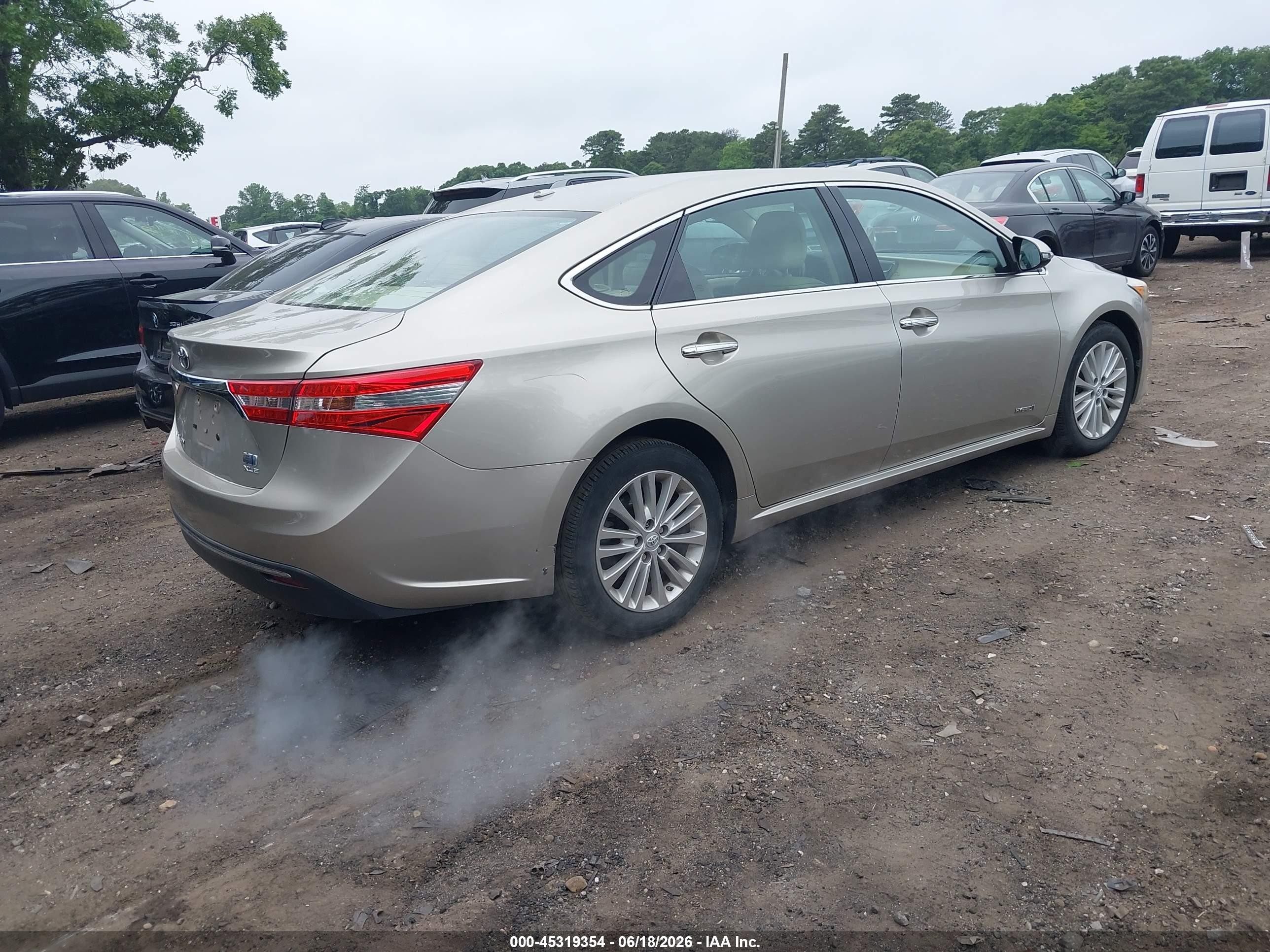 2014 Toyota Avalon Hybrid Xle Touring Beige vin: 4T1BD1EB7EU021226