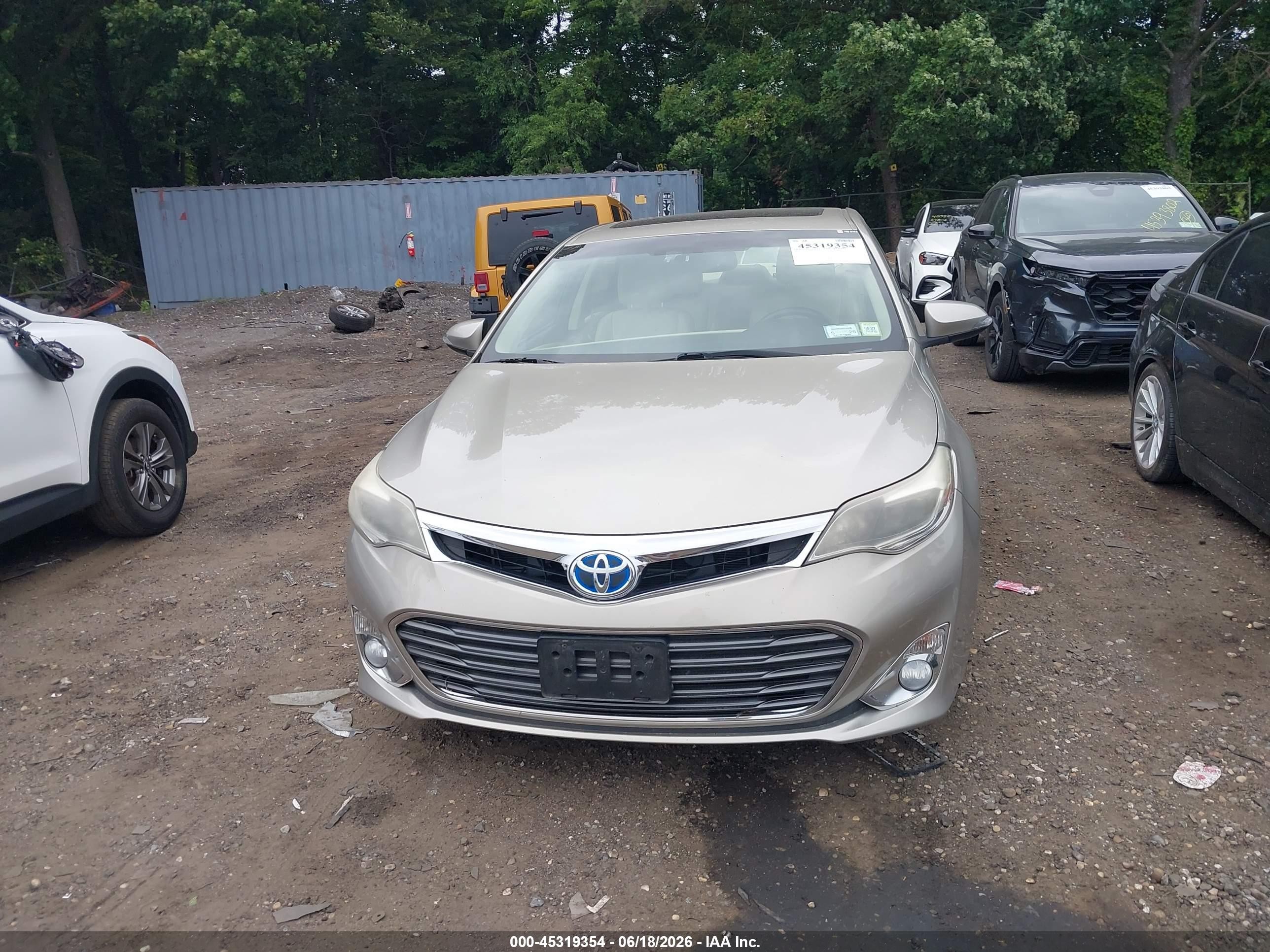 2014 Toyota Avalon Hybrid Xle Touring Beige vin: 4T1BD1EB7EU021226