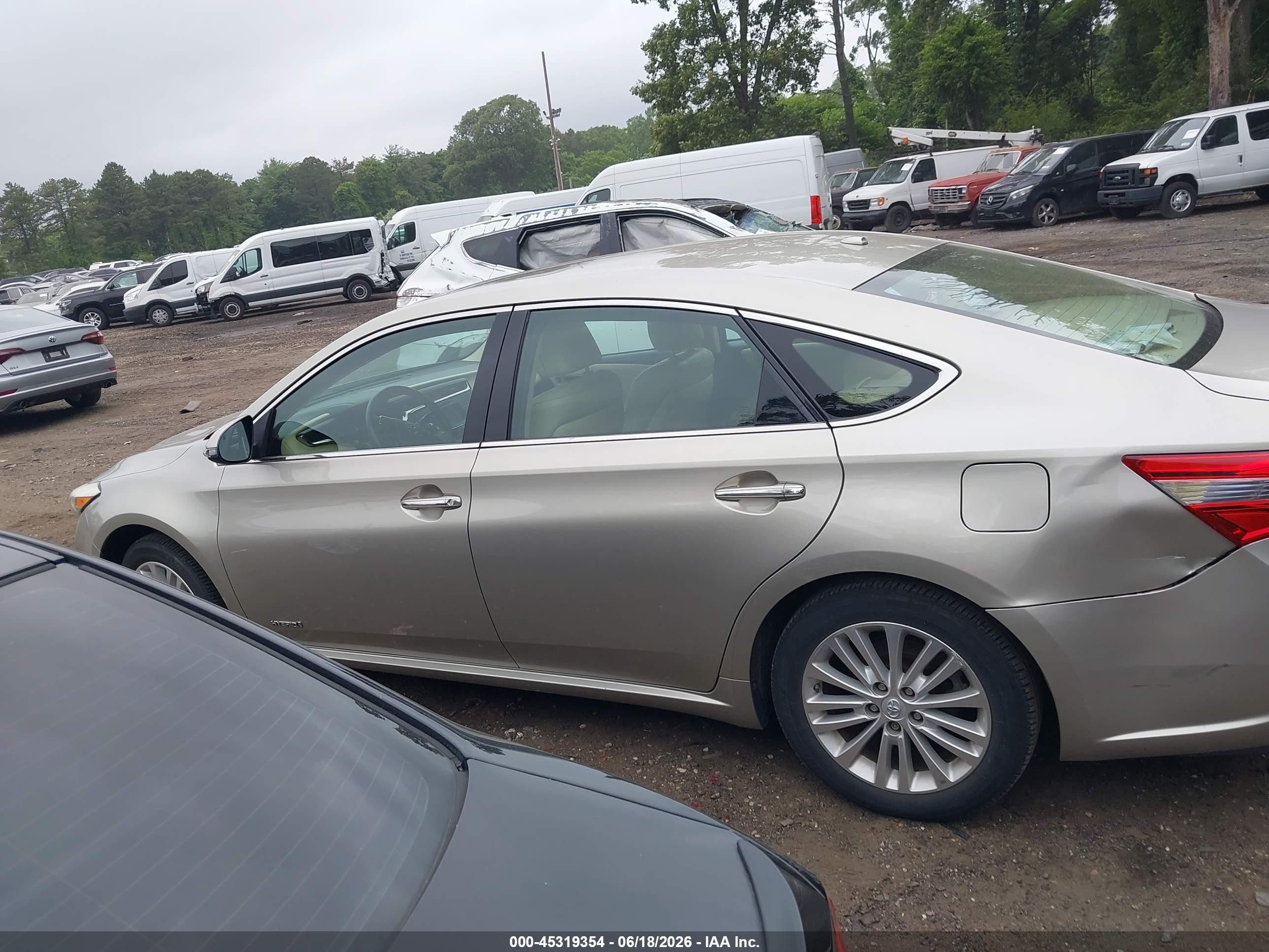 2014 Toyota Avalon Hybrid Xle Touring Beige vin: 4T1BD1EB7EU021226