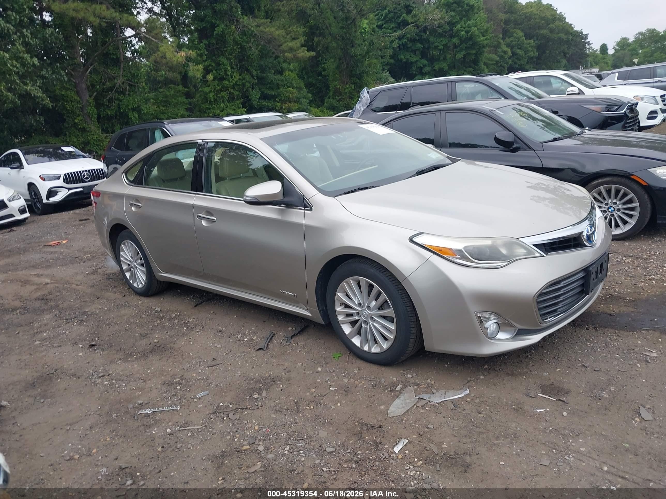 2014 Toyota Avalon Hybrid Xle Touring Beige vin: 4T1BD1EB7EU021226