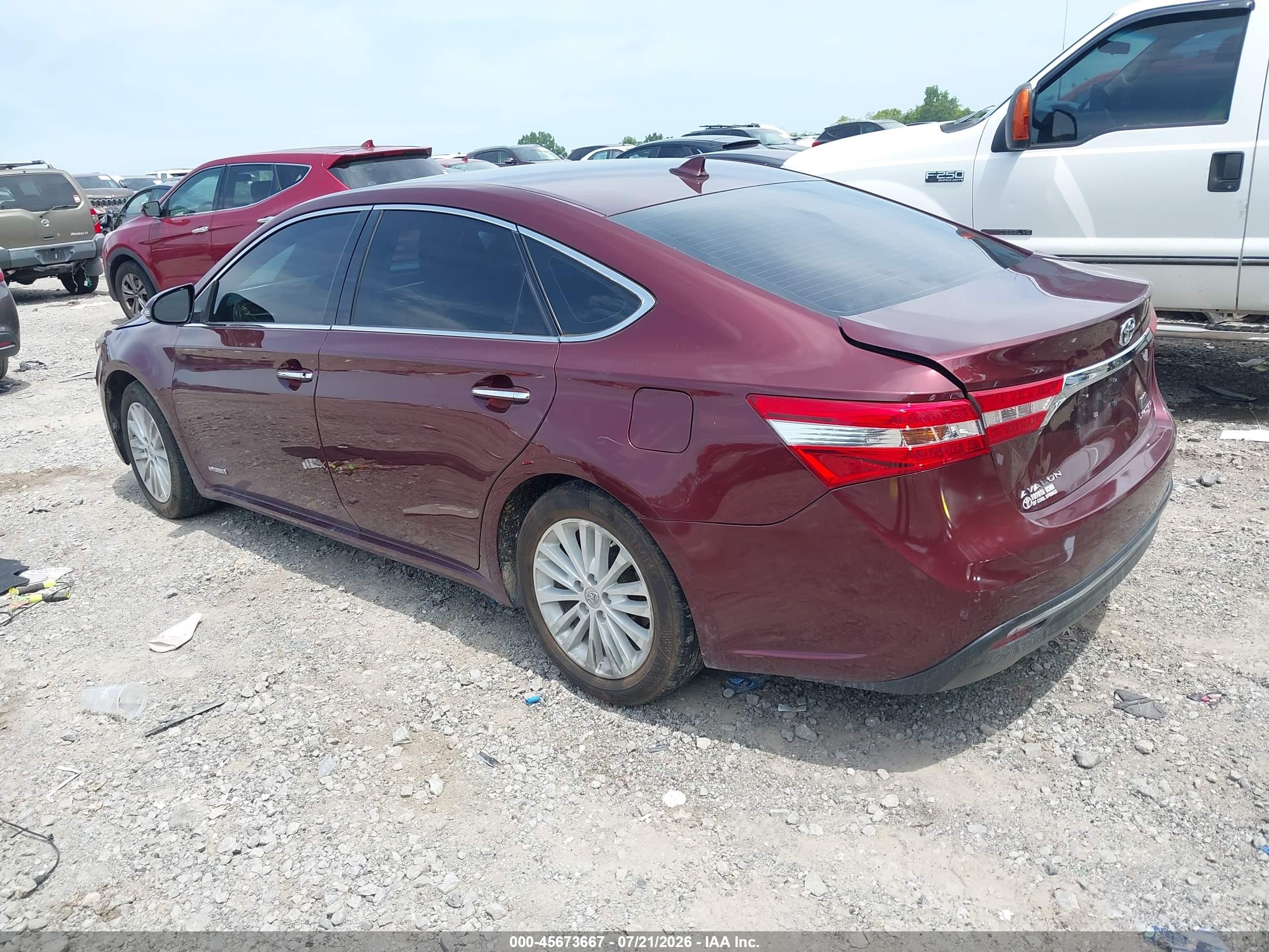 2014 Toyota Avalon Hybrid Limited Burgundy vin: 4T1BD1EB7EU030556