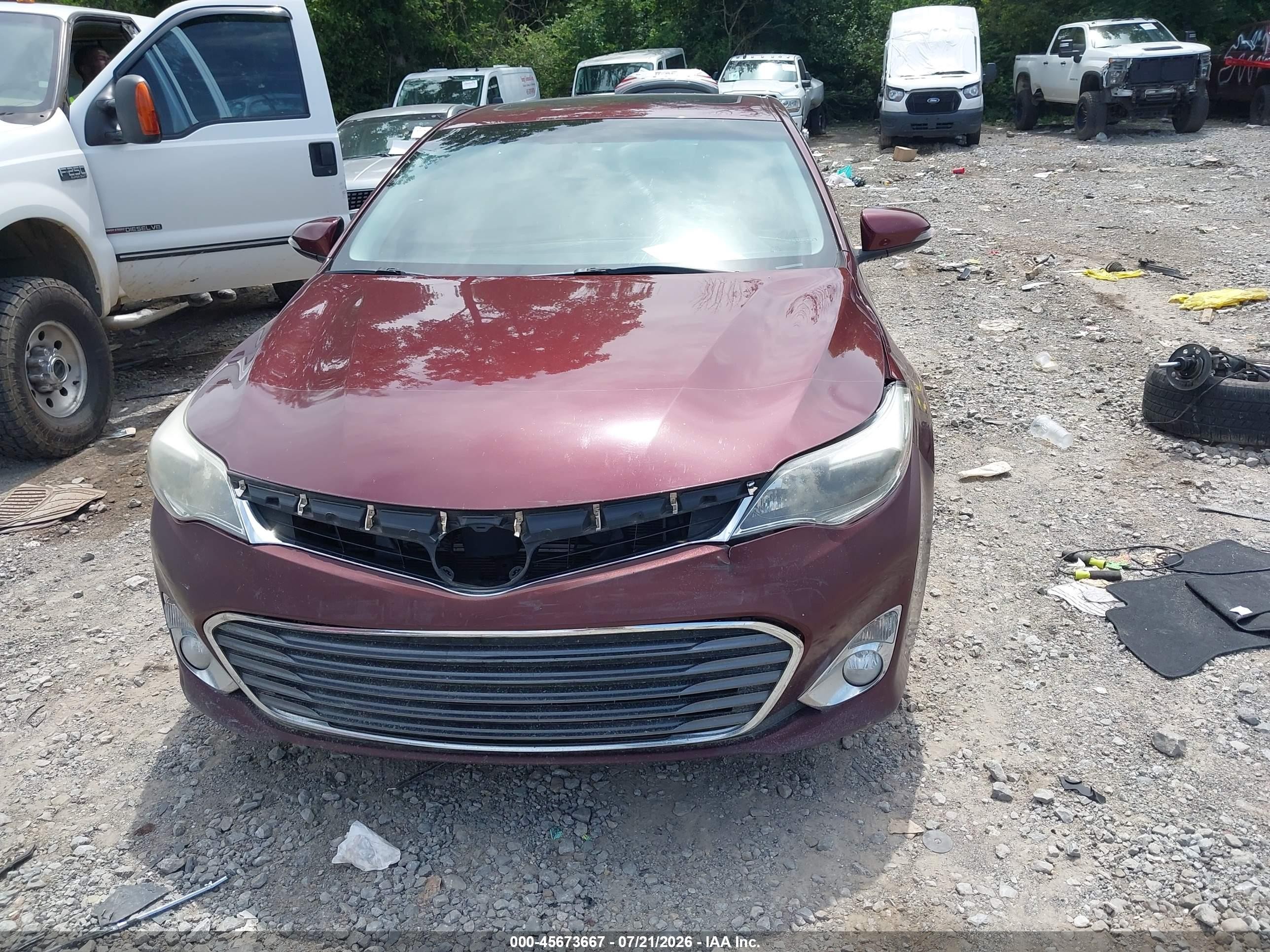 2014 Toyota Avalon Hybrid Limited Burgundy vin: 4T1BD1EB7EU030556