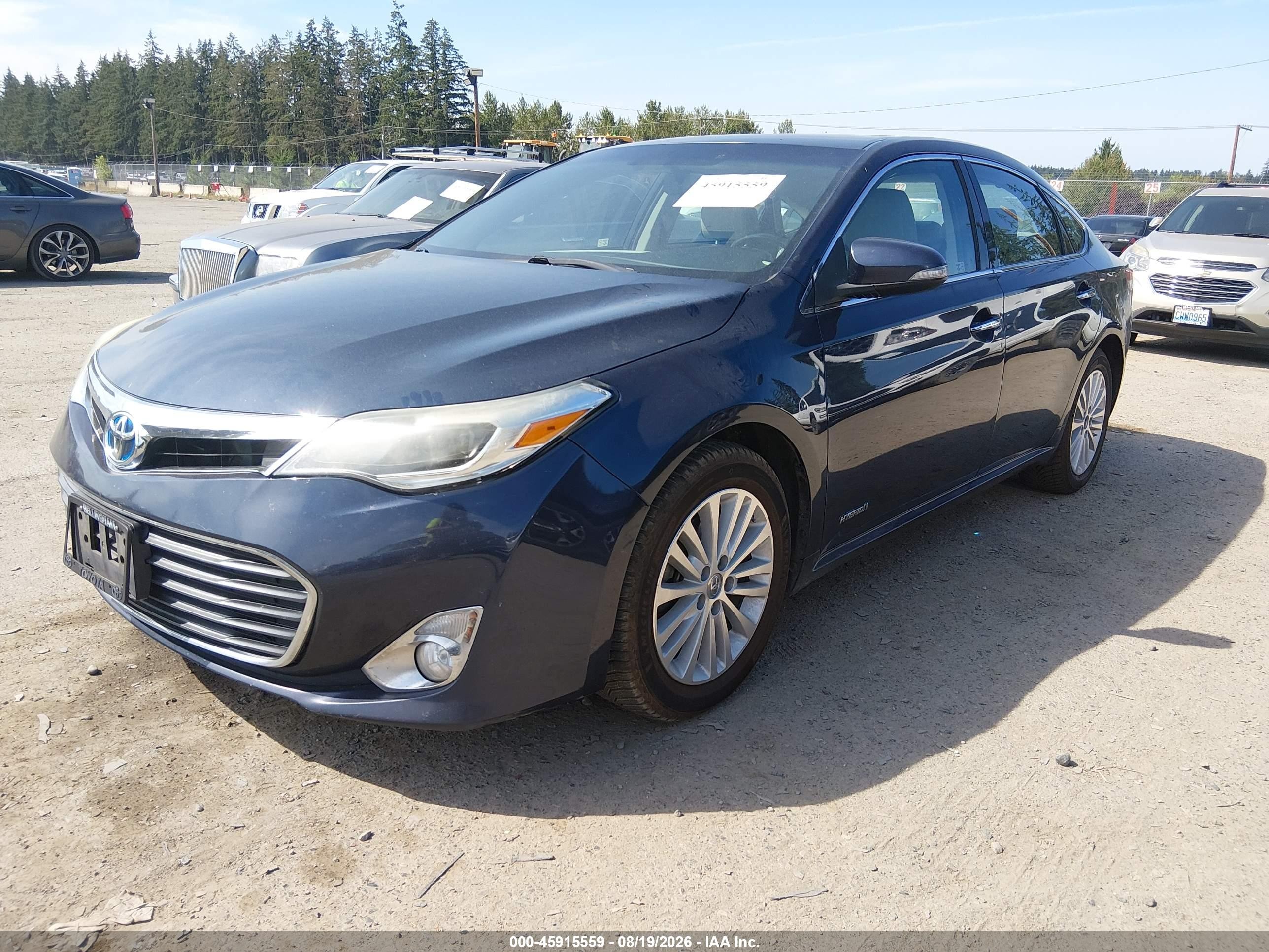 2014 Toyota Avalon Hybrid Xle Touring Dark Blue vin: 4T1BD1EB7EU034266