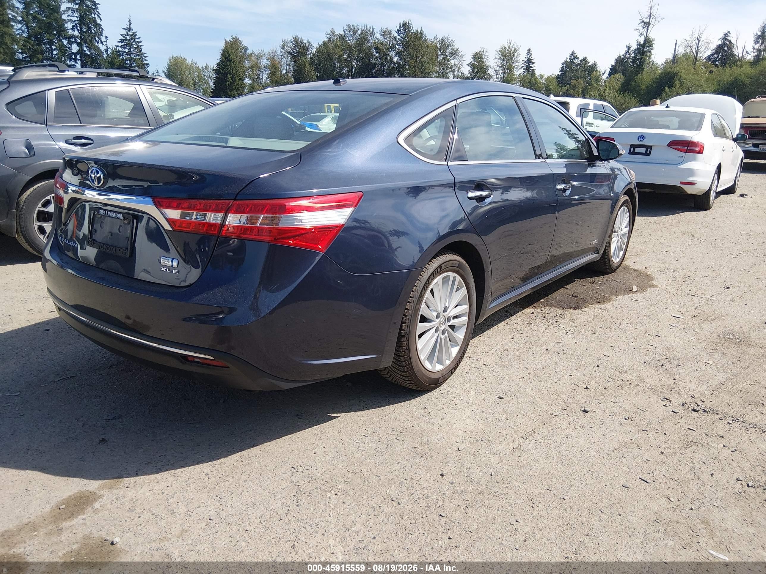 2014 Toyota Avalon Hybrid Xle Touring Dark Blue vin: 4T1BD1EB7EU034266