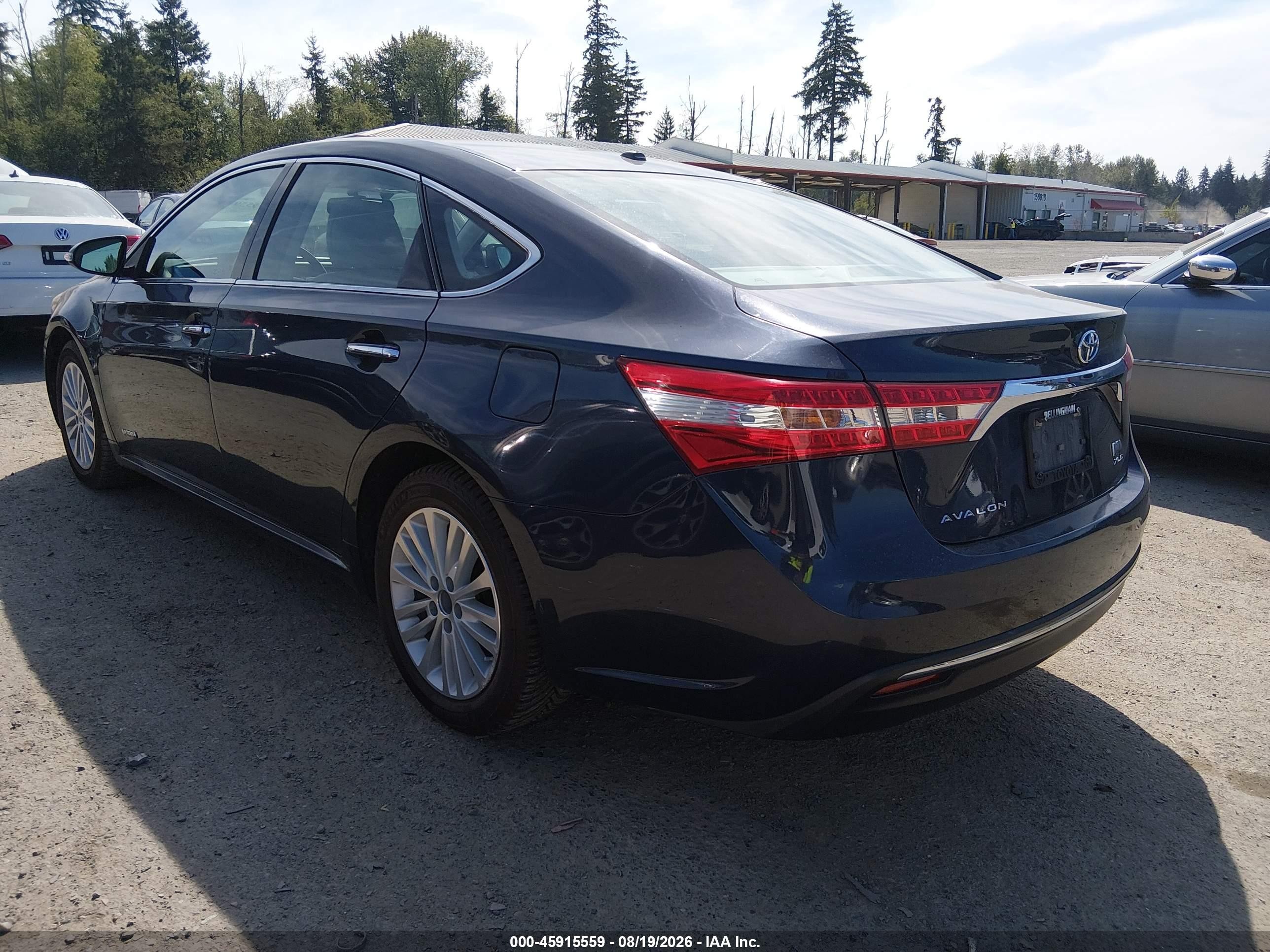 2014 Toyota Avalon Hybrid Xle Touring Dark Blue vin: 4T1BD1EB7EU034266
