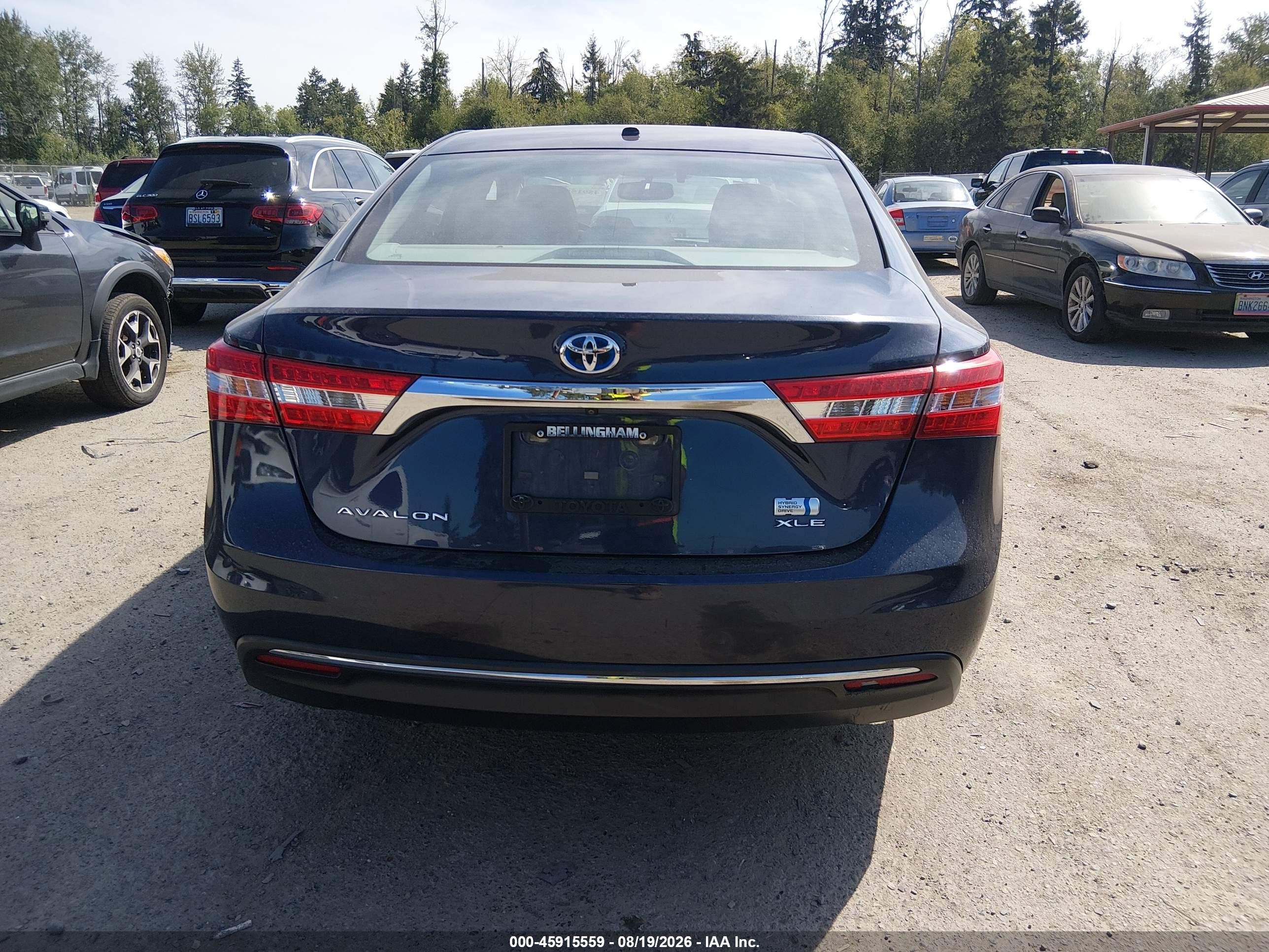 2014 Toyota Avalon Hybrid Xle Touring Dark Blue vin: 4T1BD1EB7EU034266