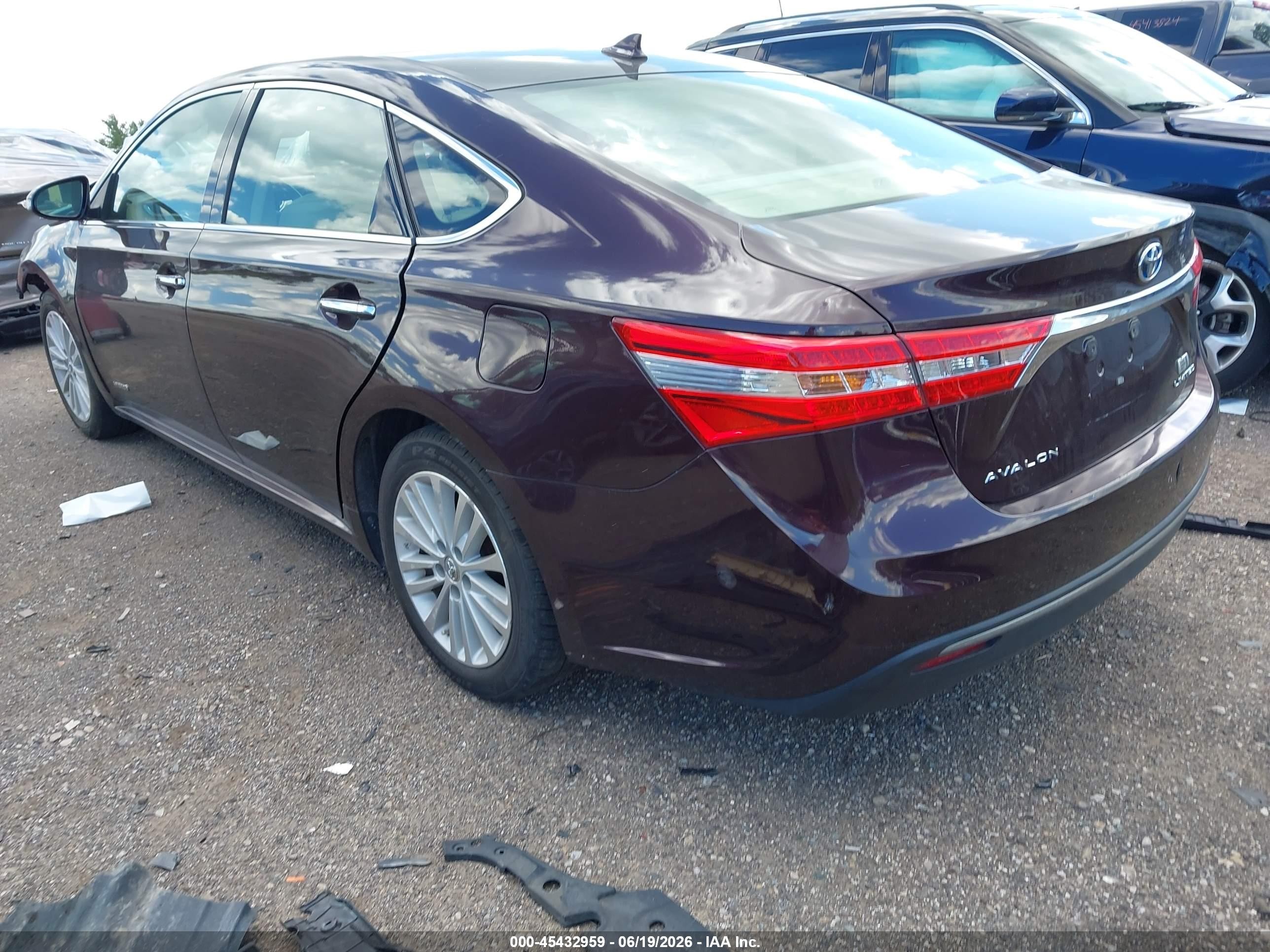 2013 Toyota Avalon Hybrid Limited Maroon vin: 4T1BD1EB8DU004949