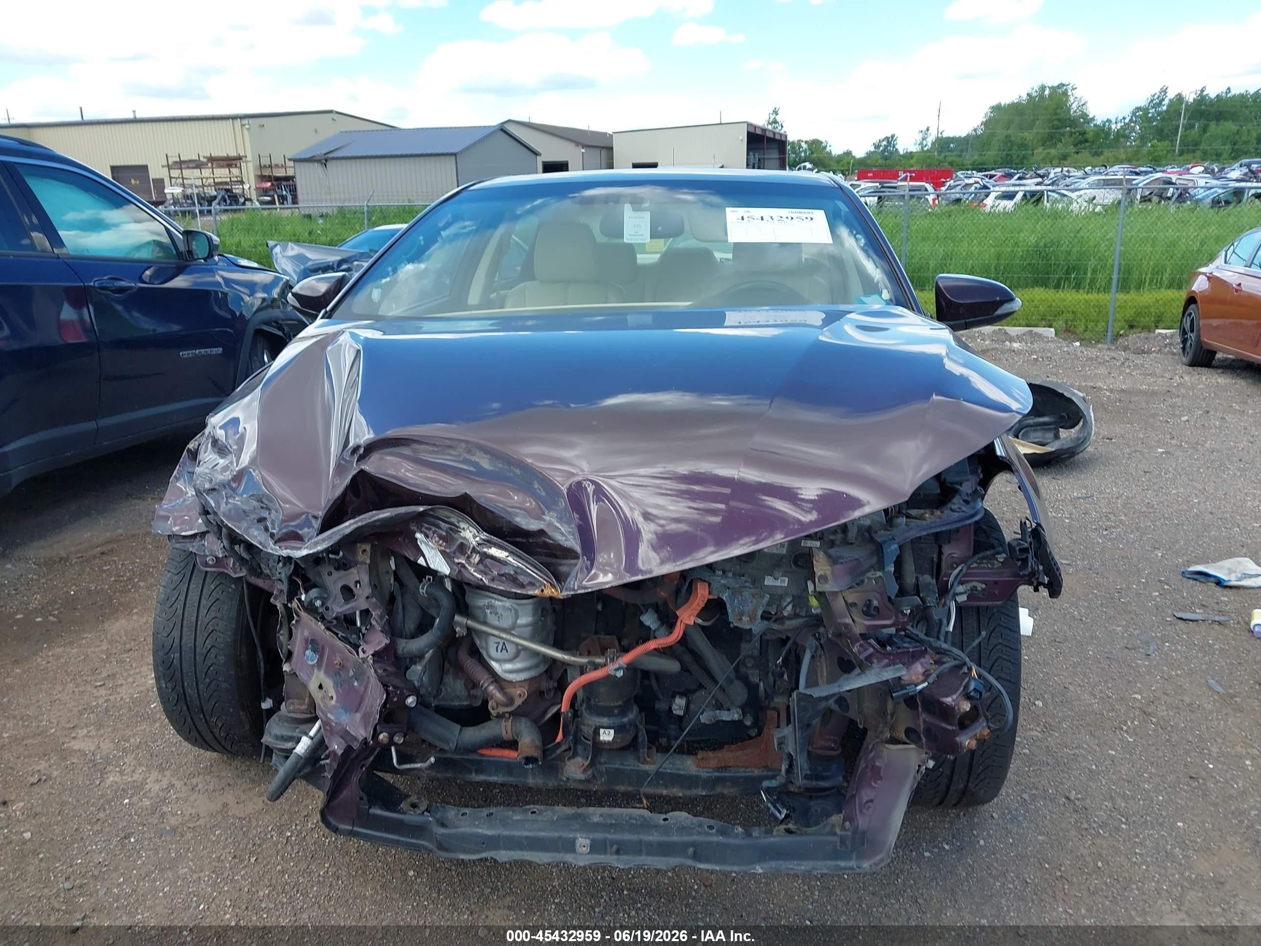 2013 Toyota Avalon Hybrid Limited Maroon vin: 4T1BD1EB8DU004949