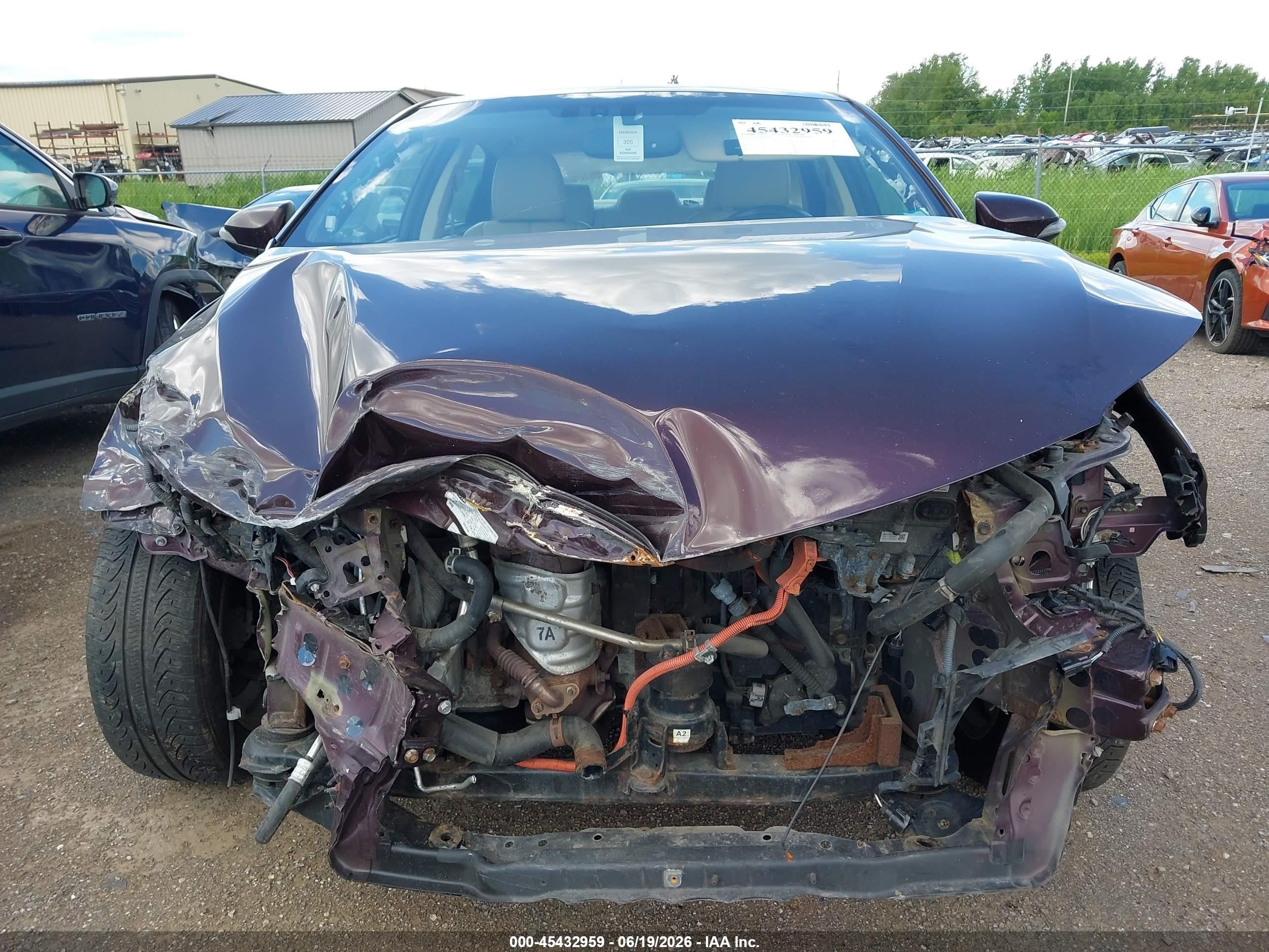 2013 Toyota Avalon Hybrid Limited Maroon vin: 4T1BD1EB8DU004949