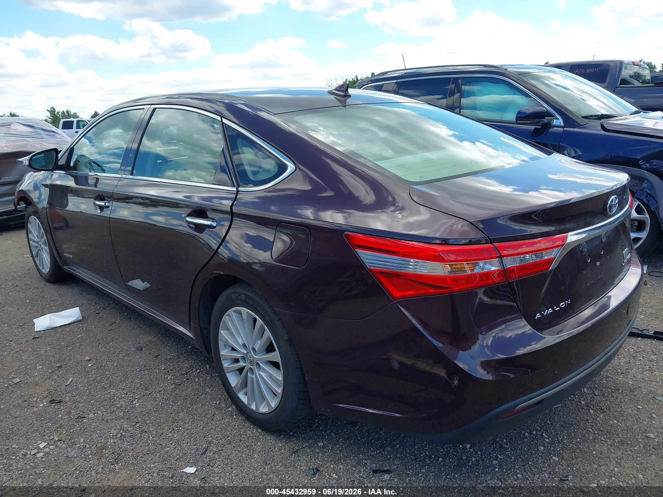 2013 Toyota Avalon Hybrid Limited Maroon vin: 4T1BD1EB8DU004949
