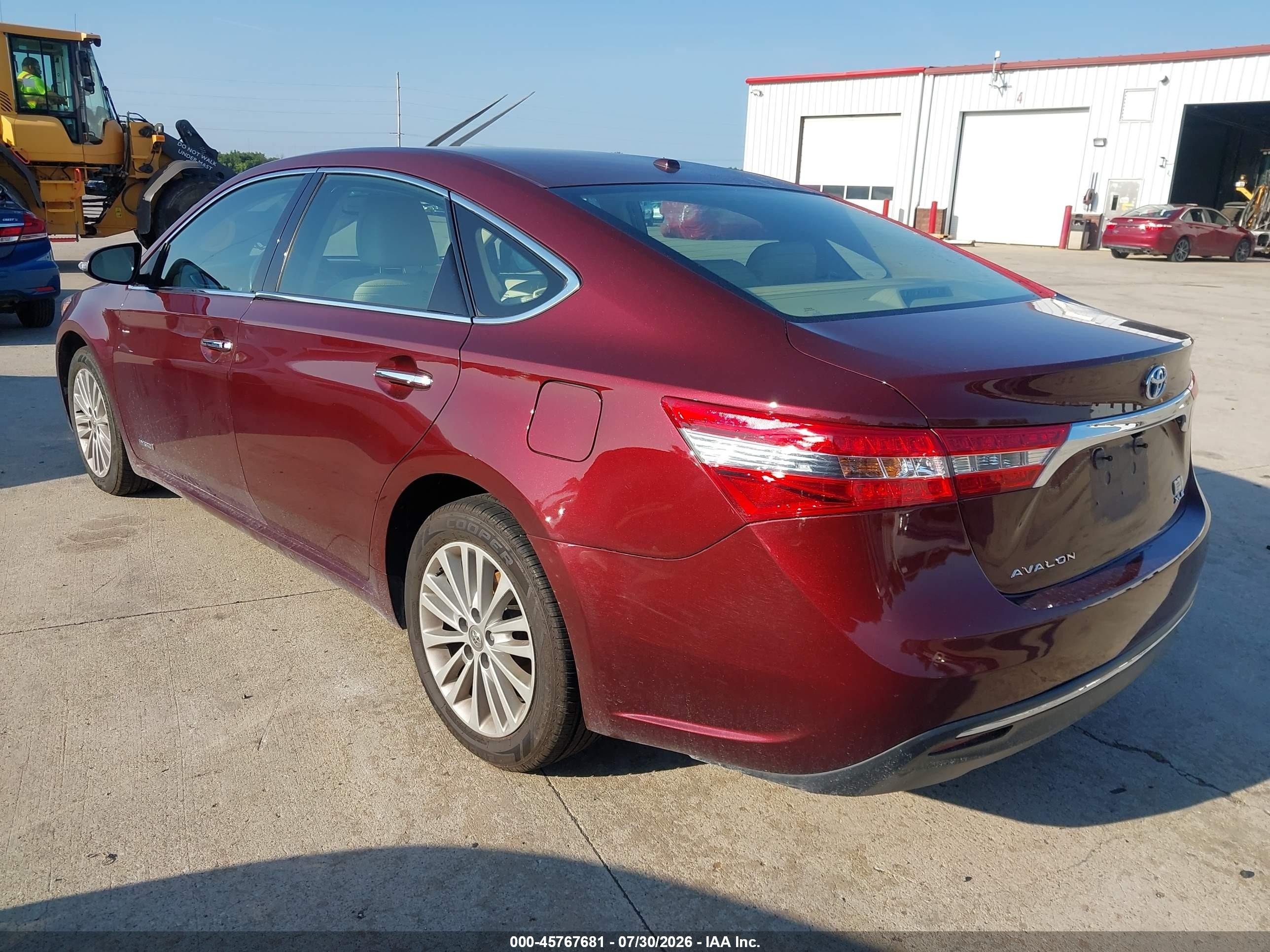 2014 Toyota Avalon Hybrid Xle Touring Maroon vin: 4T1BD1EB8EU019484