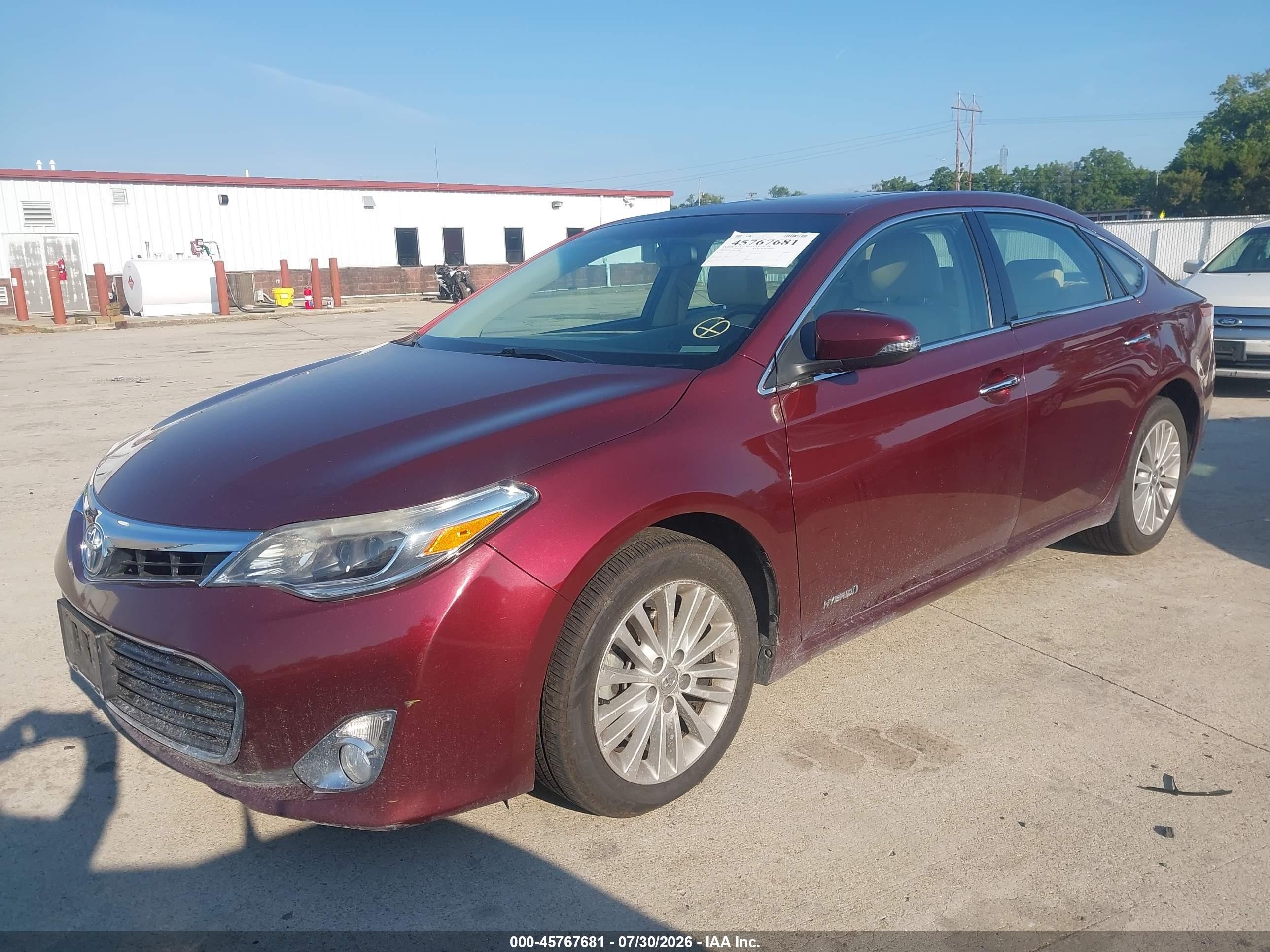 2014 Toyota Avalon Hybrid Xle Touring Maroon vin: 4T1BD1EB8EU019484
