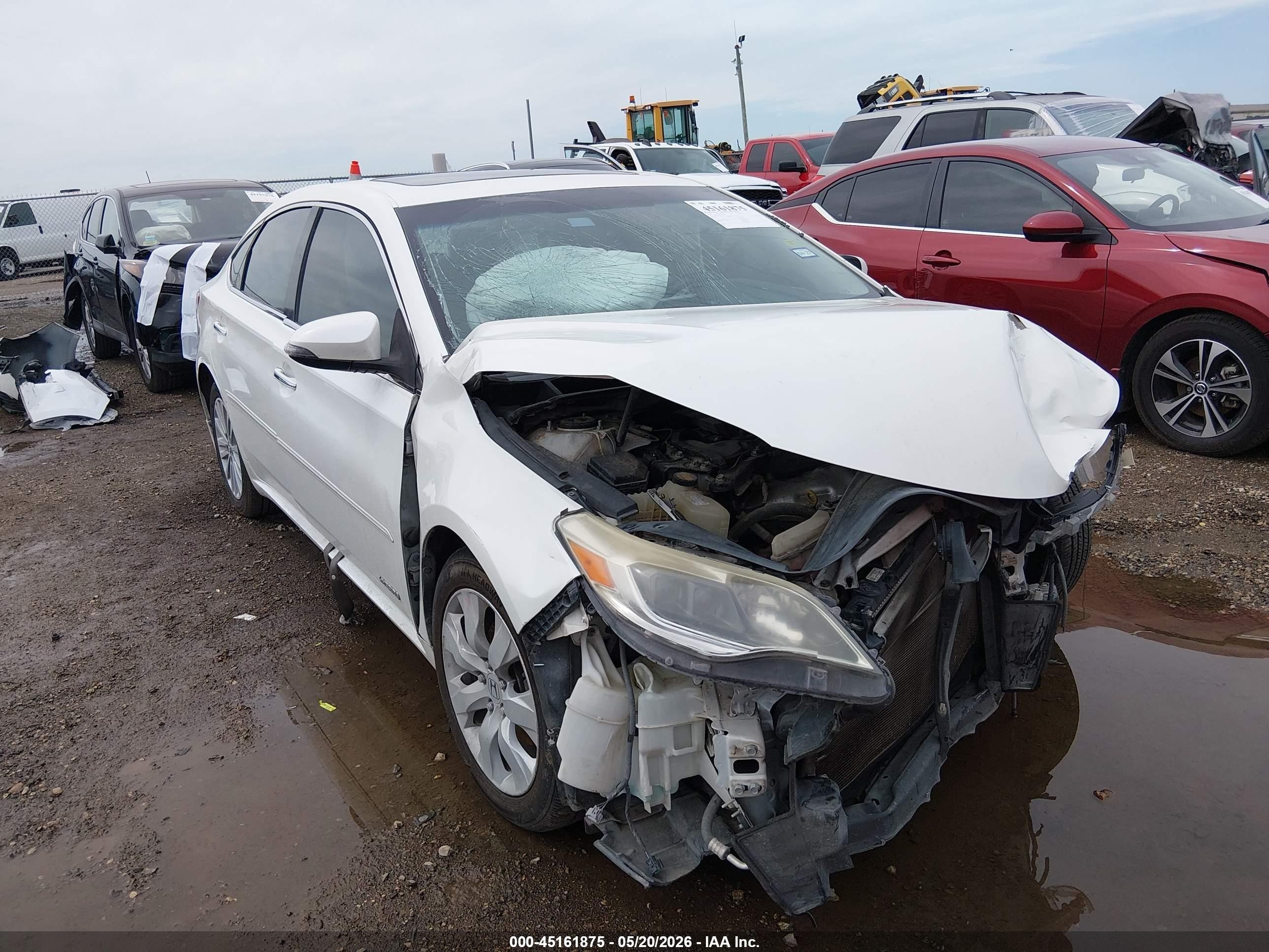 2014 Toyota Avalon Hybrid Xle Touring White vin: 4T1BD1EB8EU023504