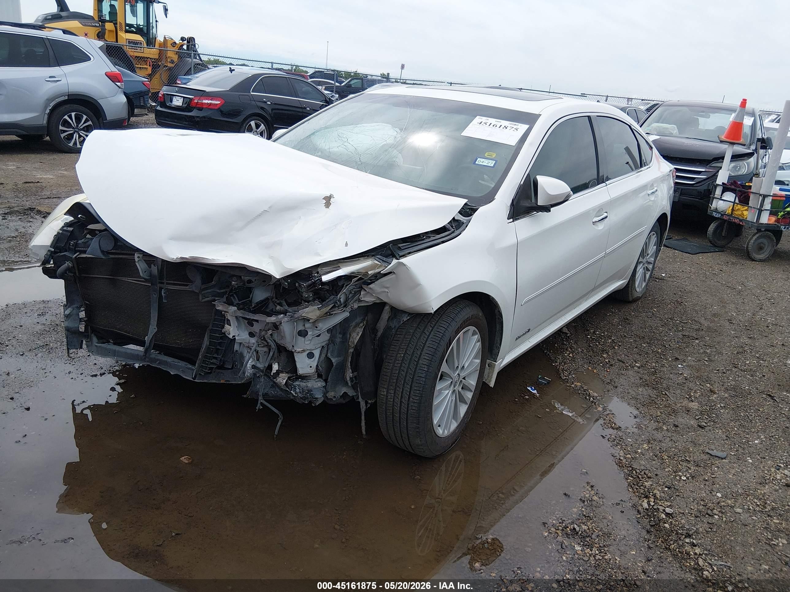 2014 Toyota Avalon Hybrid Xle Touring White vin: 4T1BD1EB8EU023504