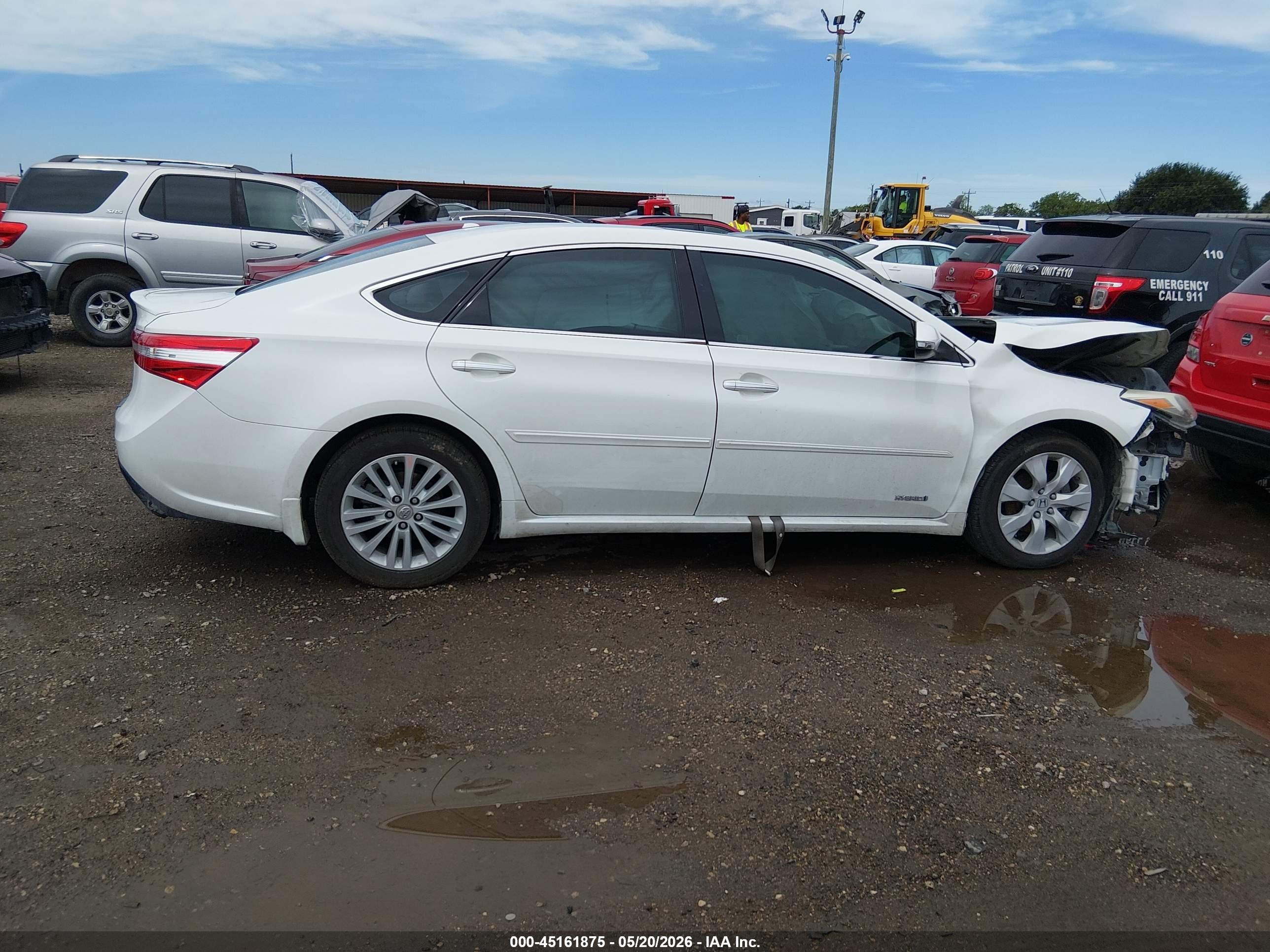 2014 Toyota Avalon Hybrid Xle Touring White vin: 4T1BD1EB8EU023504