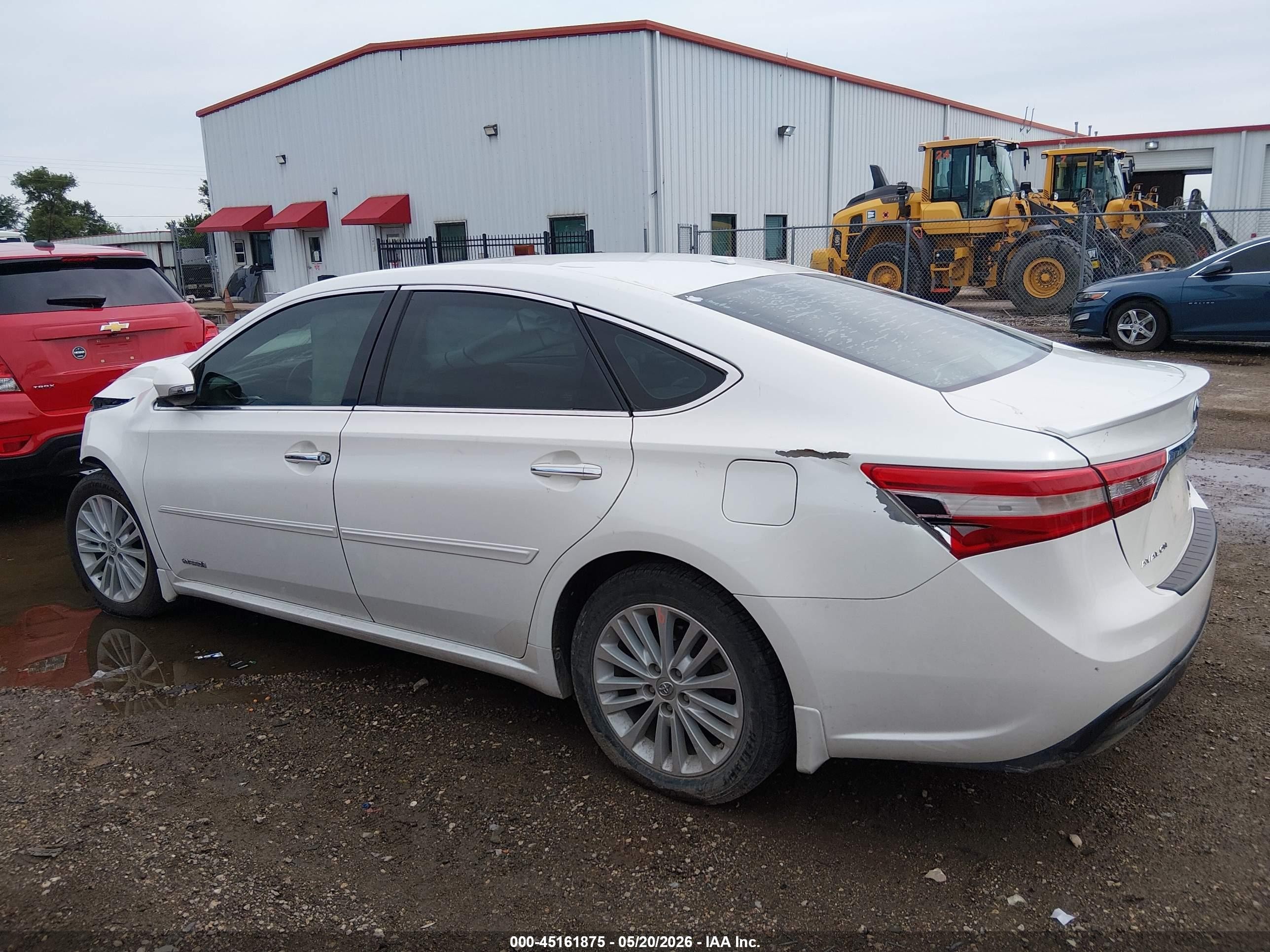 2014 Toyota Avalon Hybrid Xle Touring White vin: 4T1BD1EB8EU023504