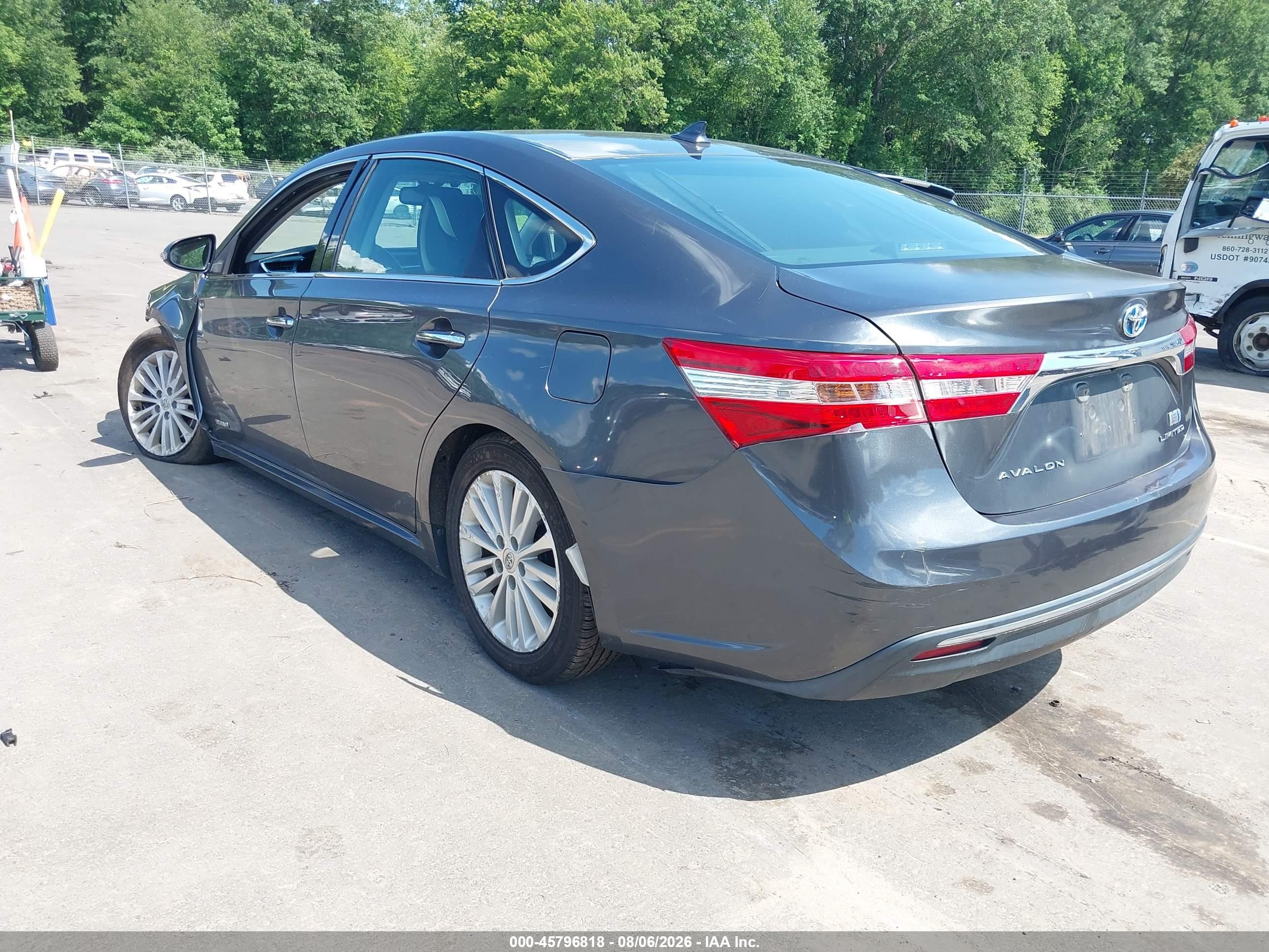 2014 Toyota Avalon Hybrid Limited Gray vin: 4T1BD1EB8EU027584
