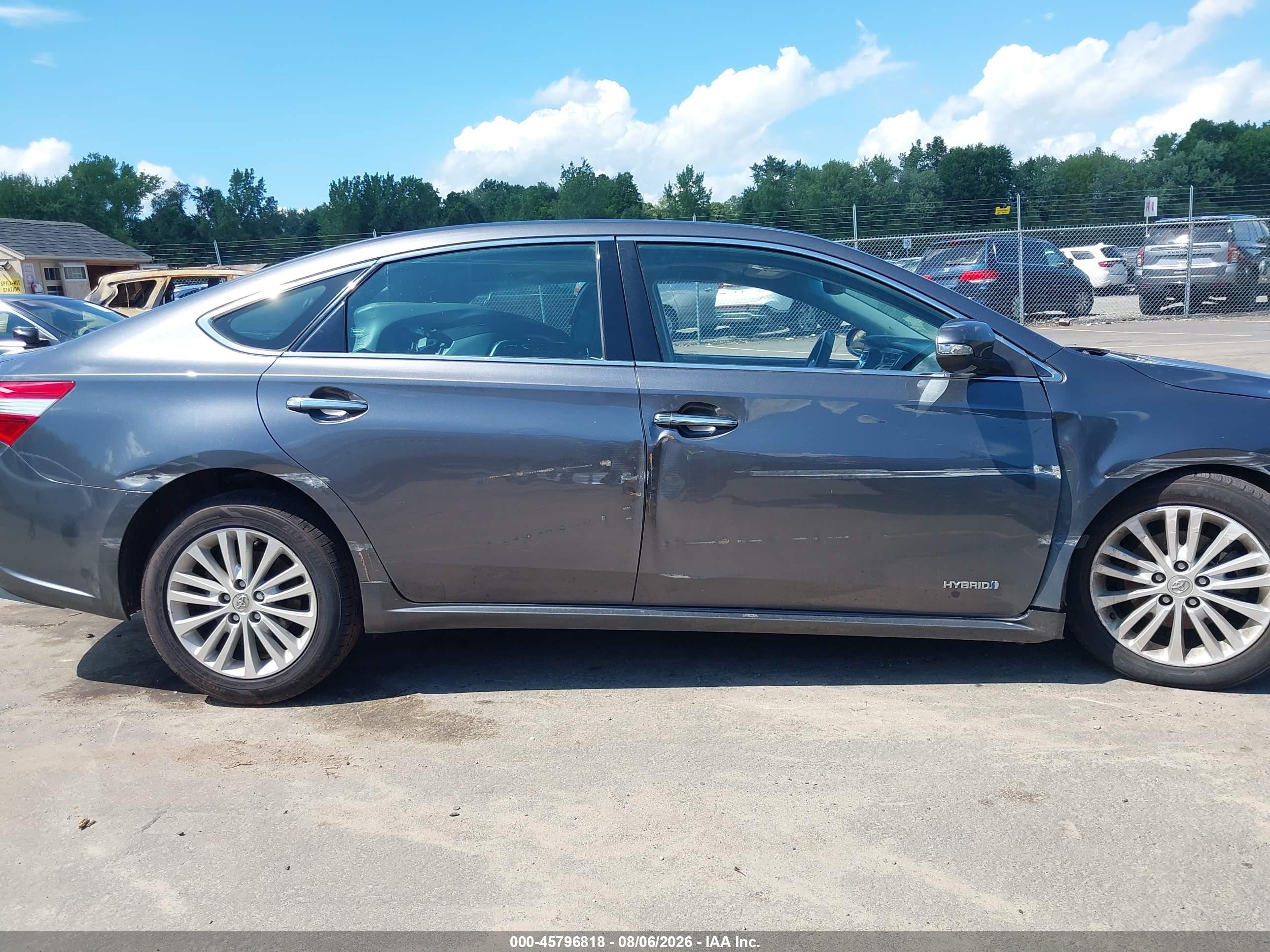 2014 Toyota Avalon Hybrid Limited Gray vin: 4T1BD1EB8EU027584