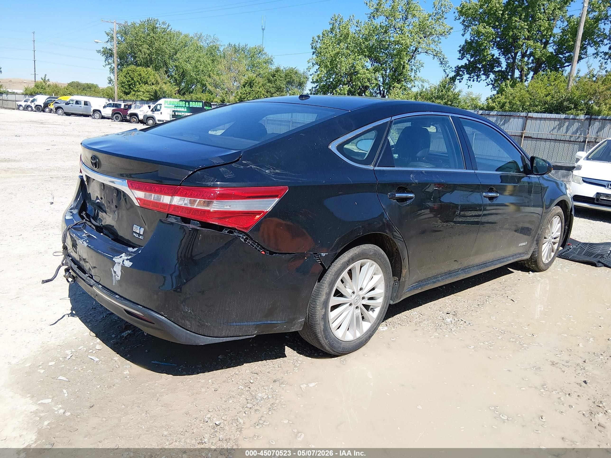 2015 Toyota Avalon Hybrid Xle Premium Black vin: 4T1BD1EB8FU038117