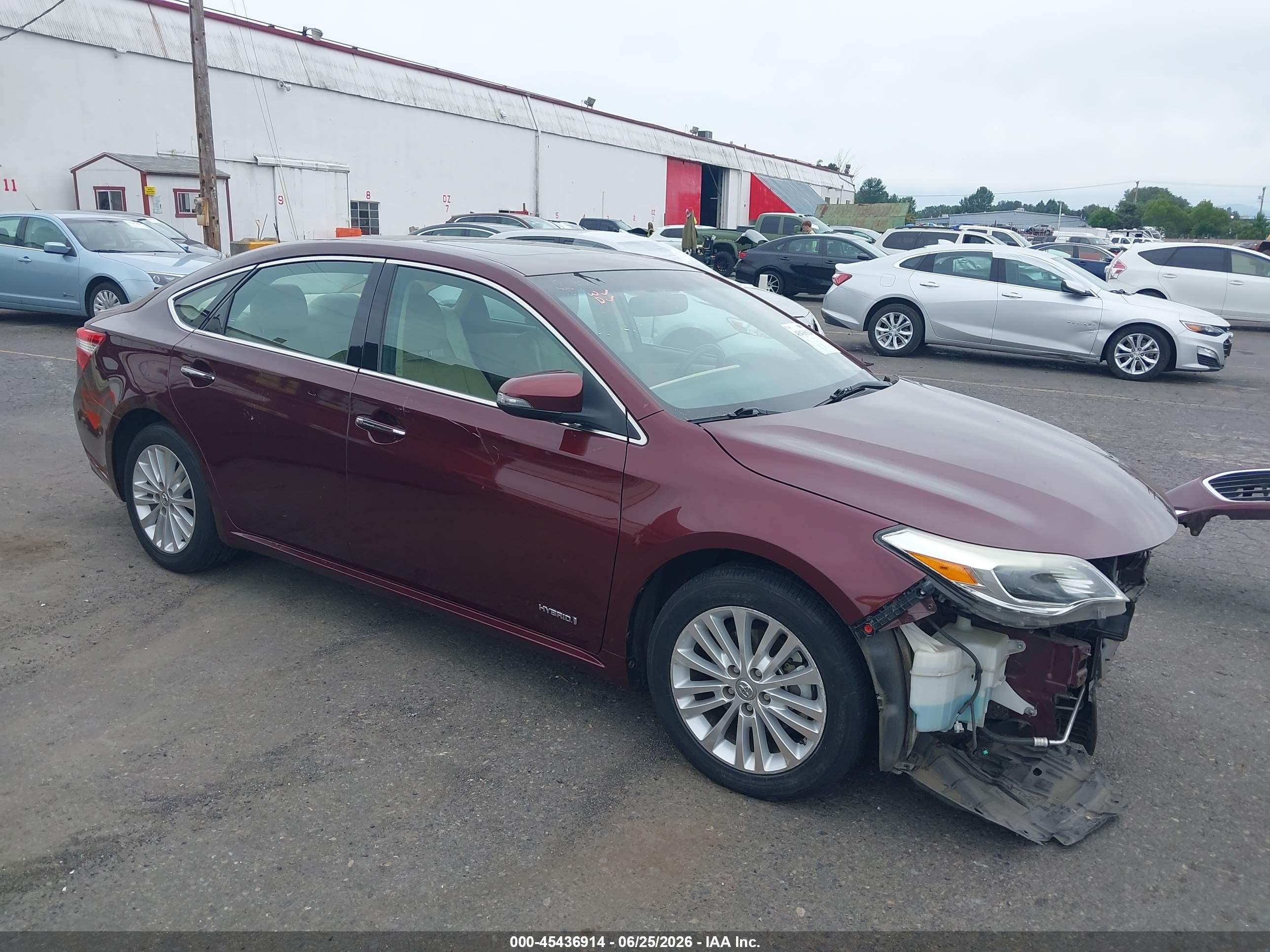 2015 Toyota Avalon Hybrid Xle Touring Бордовый vin: 4T1BD1EB8FU044242