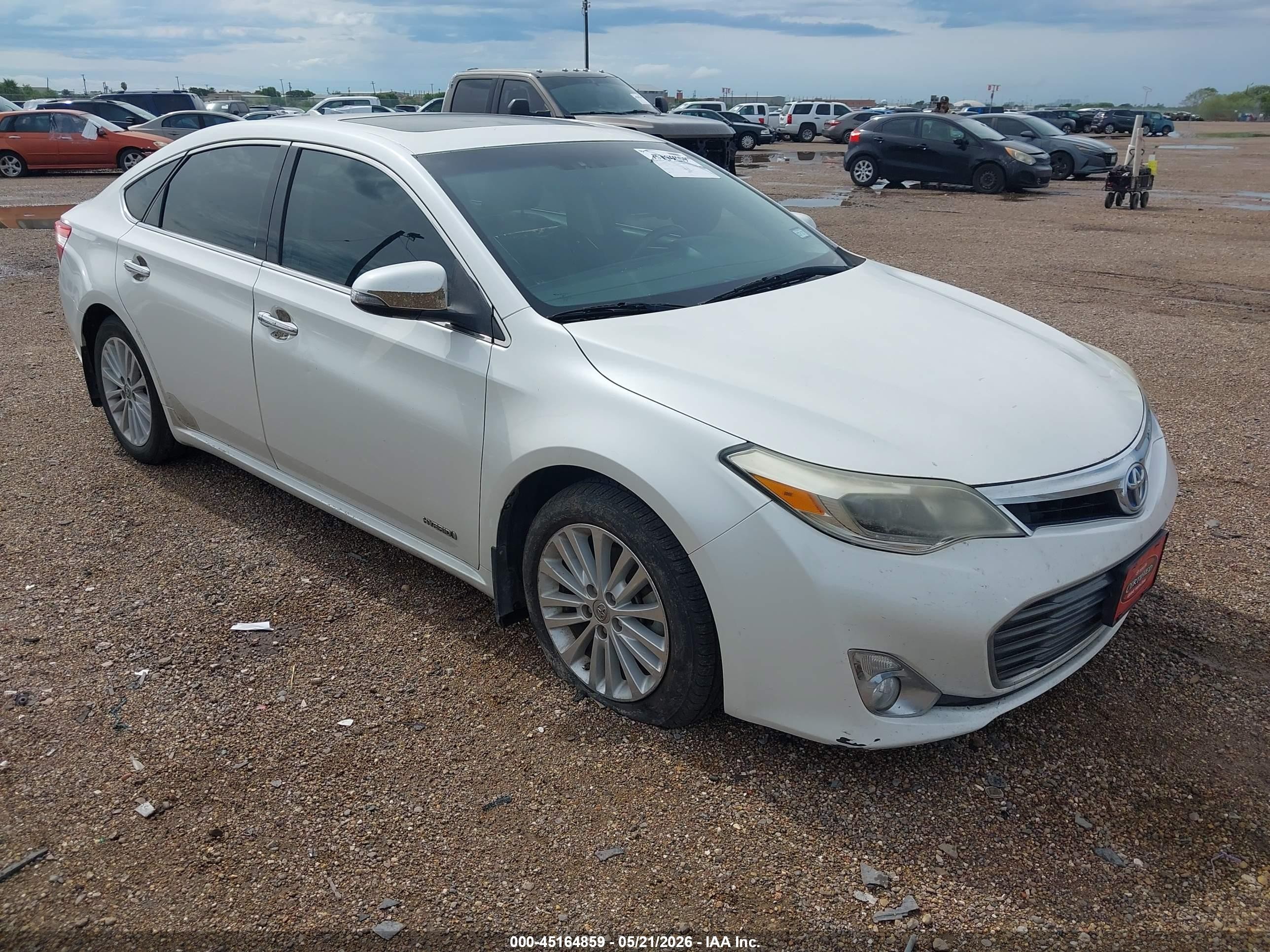 2013 Toyota Avalon Hybrid Limited White vin: 4T1BD1EB9DU010789