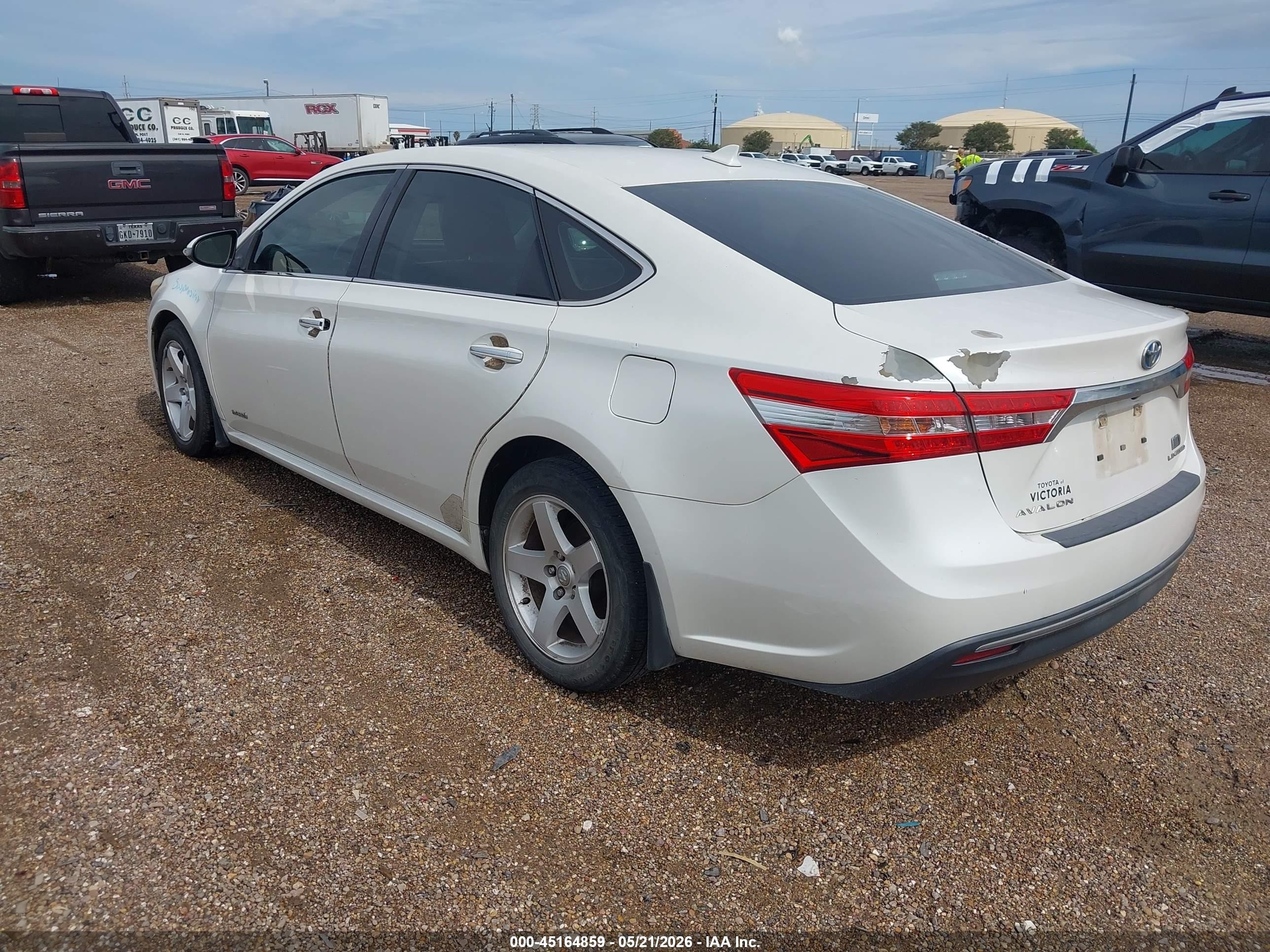 2013 Toyota Avalon Hybrid Limited White vin: 4T1BD1EB9DU010789
