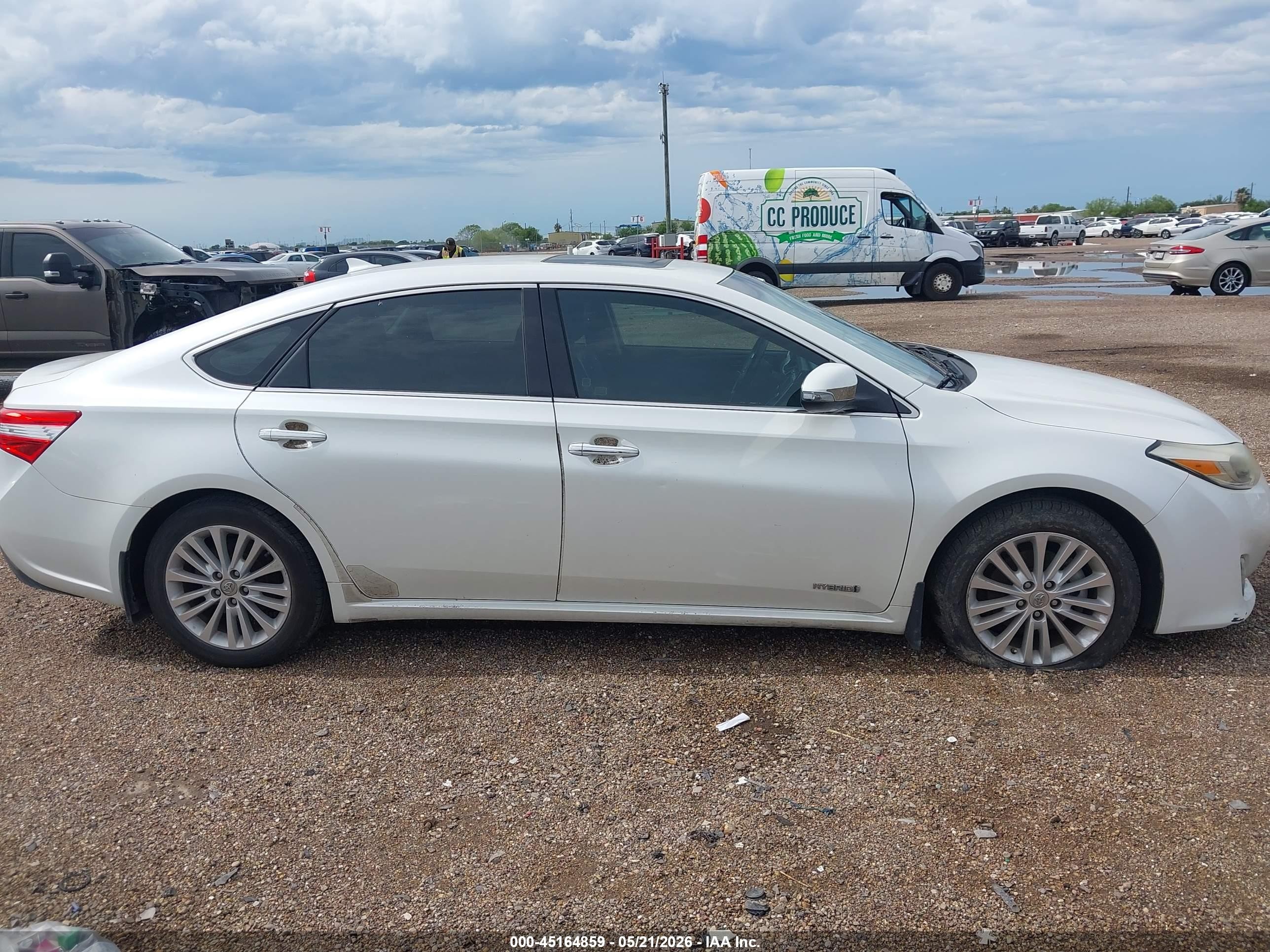 2013 Toyota Avalon Hybrid Limited White vin: 4T1BD1EB9DU010789