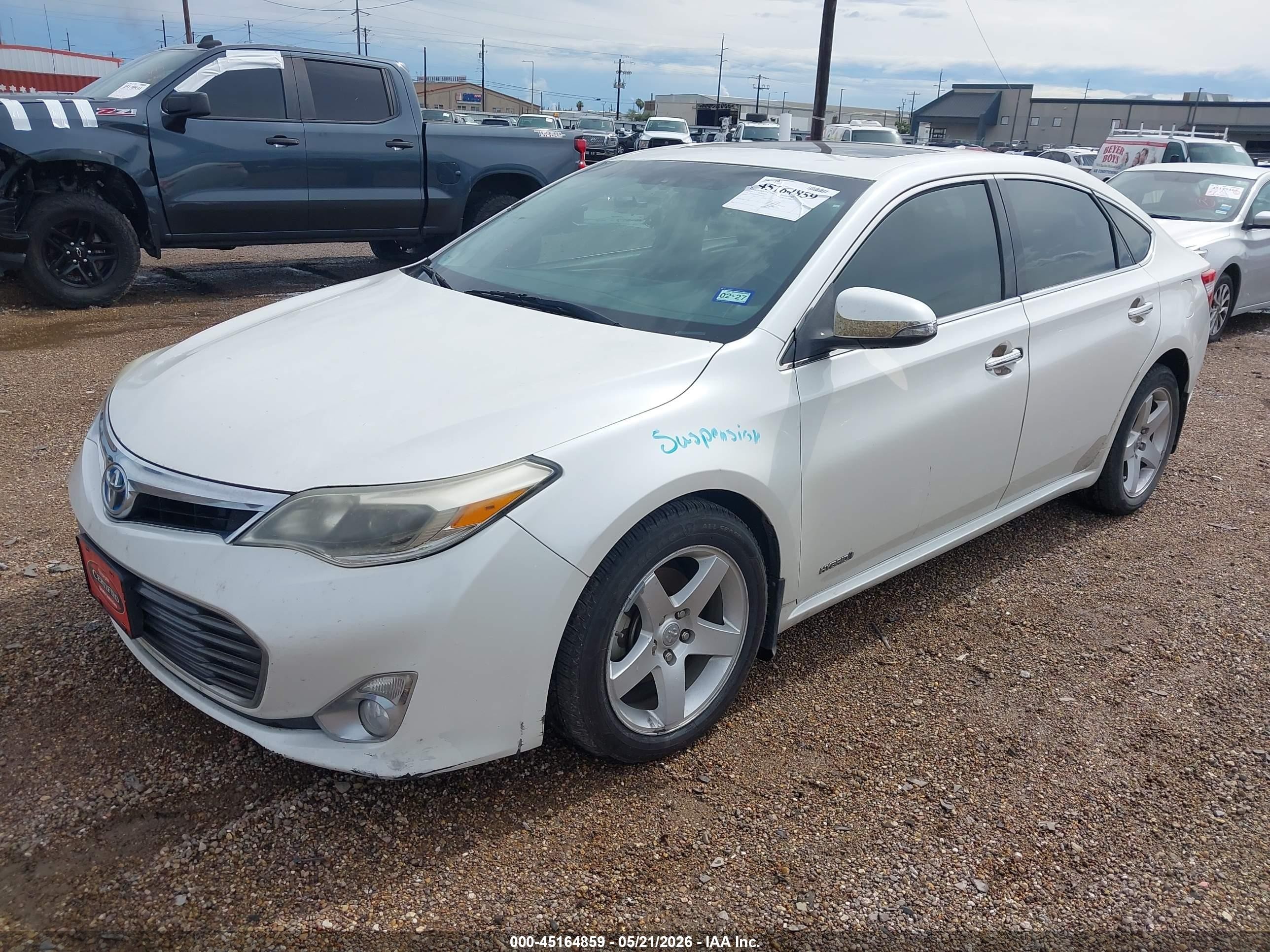 2013 Toyota Avalon Hybrid Limited White vin: 4T1BD1EB9DU010789