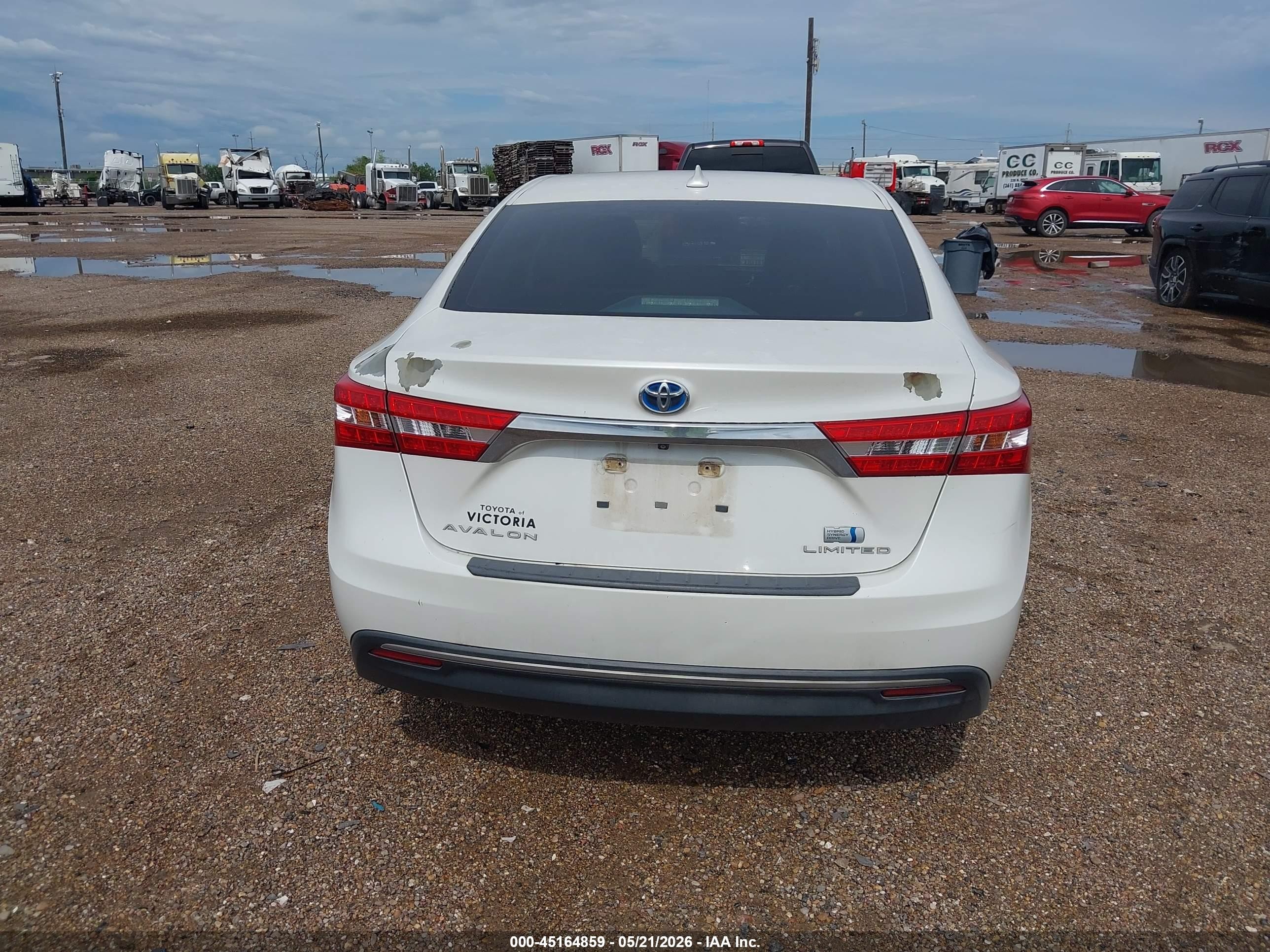 2013 Toyota Avalon Hybrid Limited White vin: 4T1BD1EB9DU010789