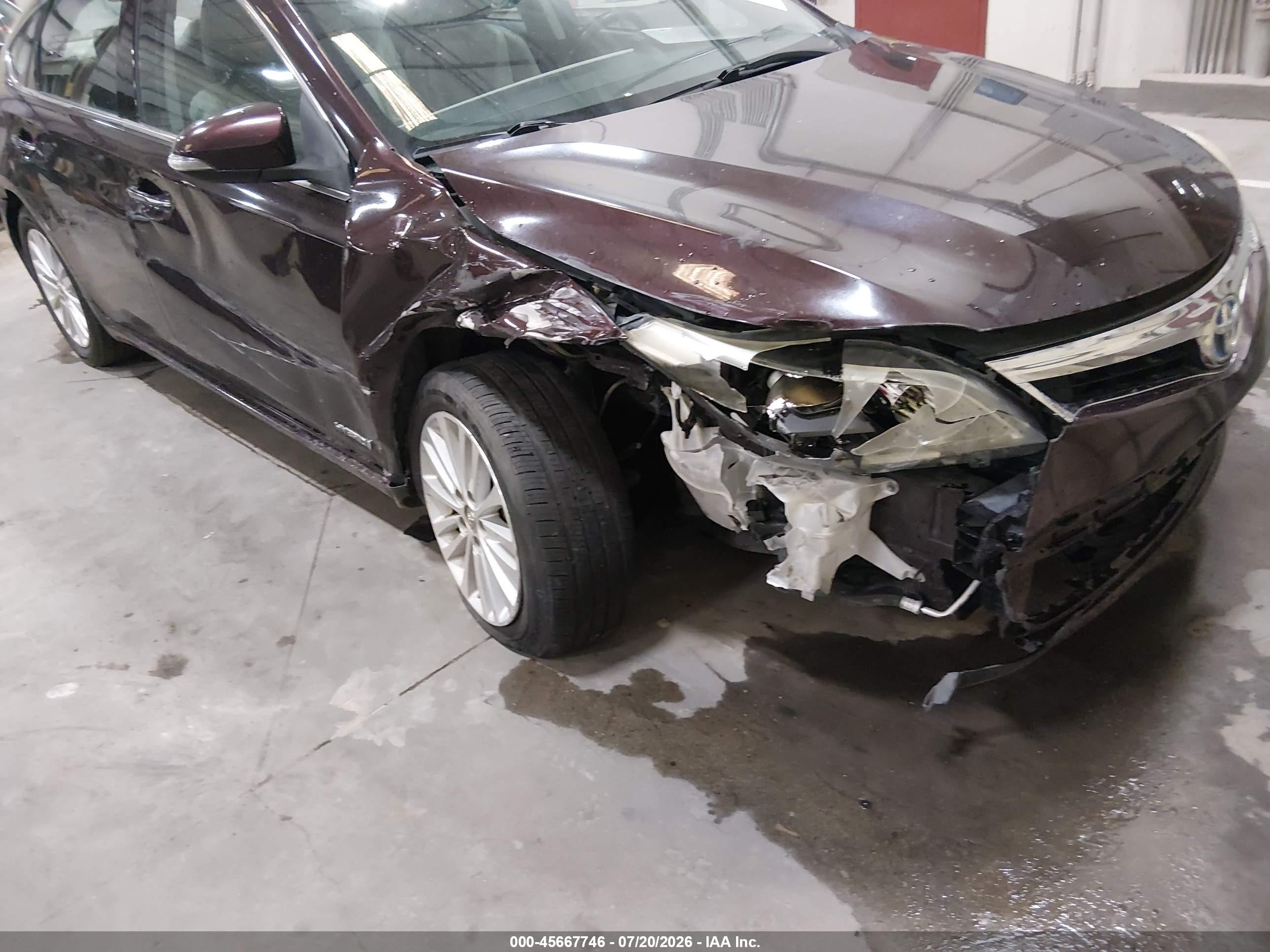 2013 Toyota Avalon Hybrid Xle Premium Burgundy vin: 4T1BD1EB9DU011604