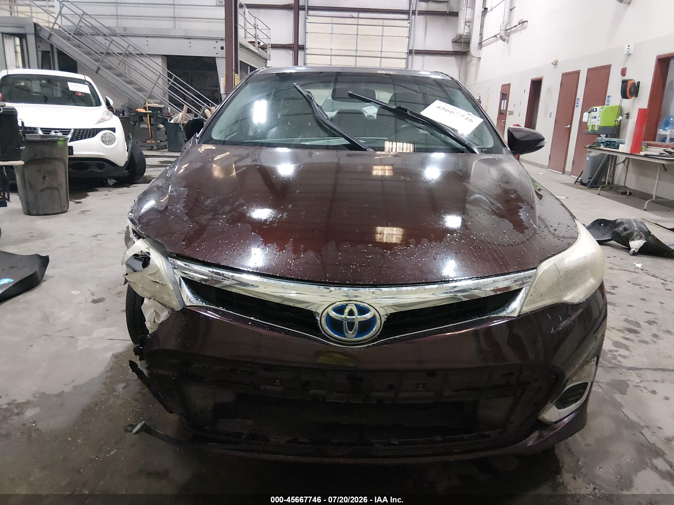 2013 Toyota Avalon Hybrid Xle Premium Burgundy vin: 4T1BD1EB9DU011604