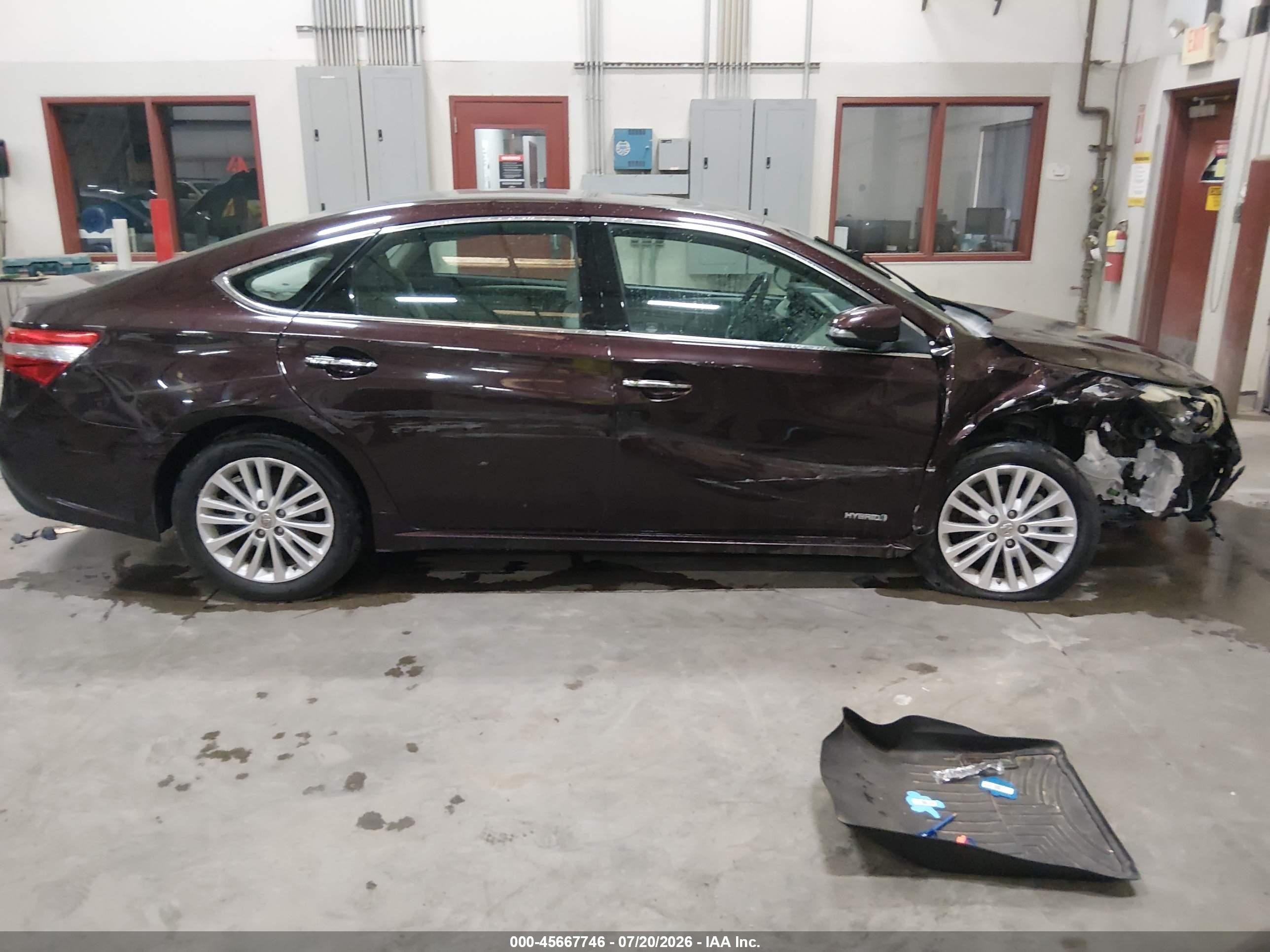 2013 Toyota Avalon Hybrid Xle Premium Burgundy vin: 4T1BD1EB9DU011604