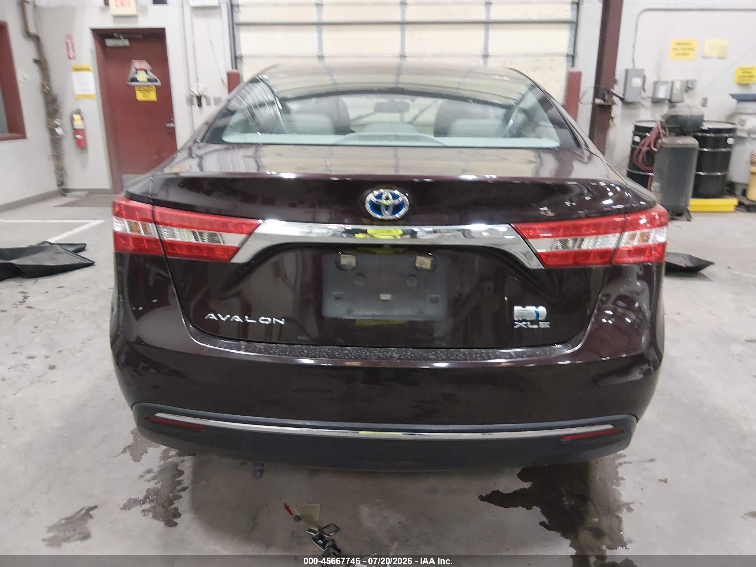 2013 Toyota Avalon Hybrid Xle Premium Burgundy vin: 4T1BD1EB9DU011604
