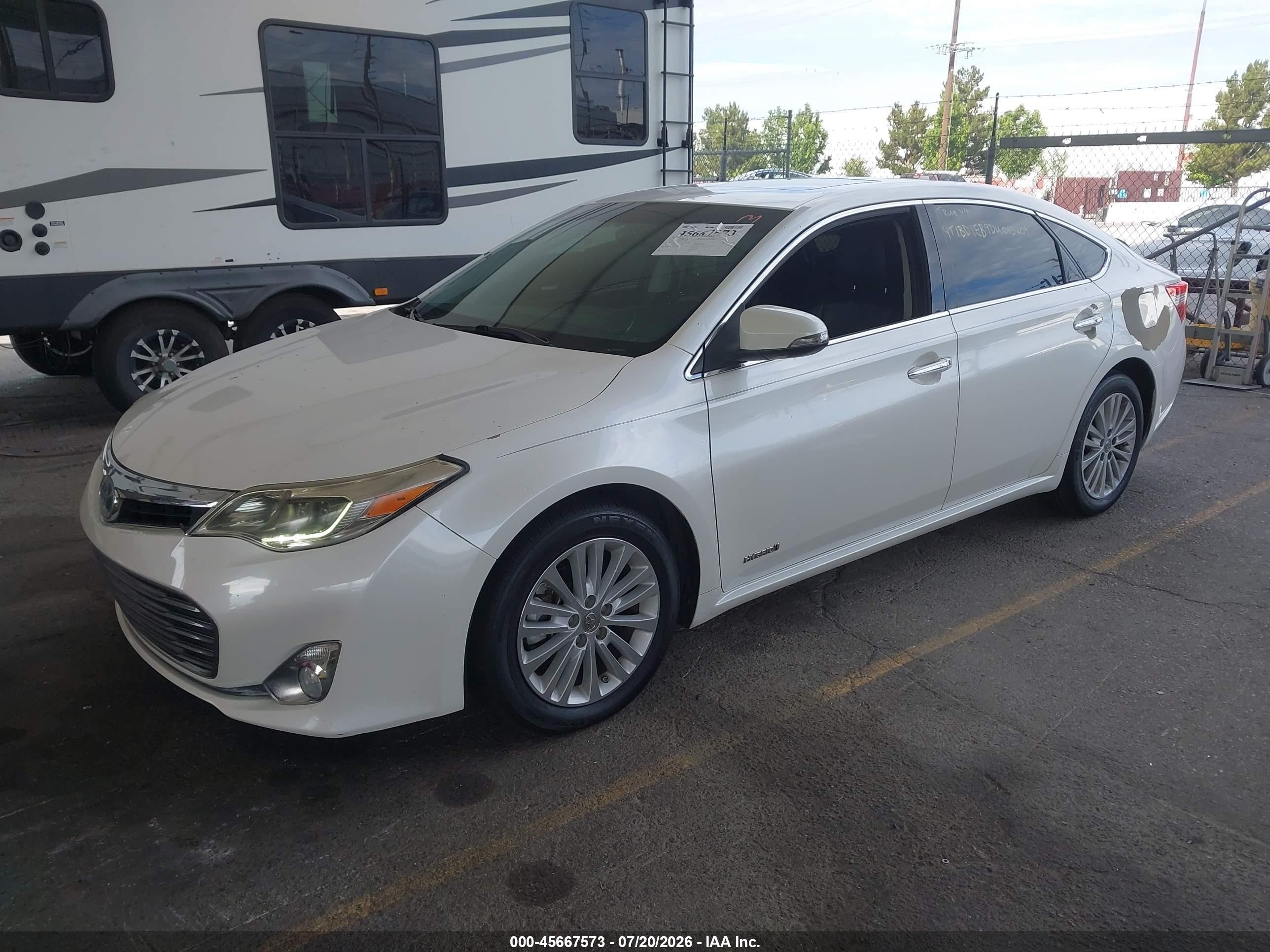2013 Toyota Avalon Hybrid Limited Белый vin: 4T1BD1EB9DU015409