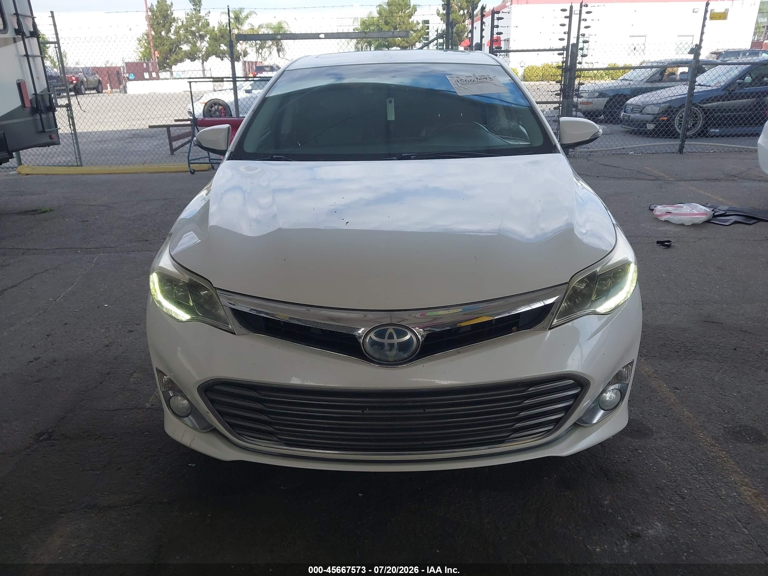 2013 Toyota Avalon Hybrid Limited Белый vin: 4T1BD1EB9DU015409