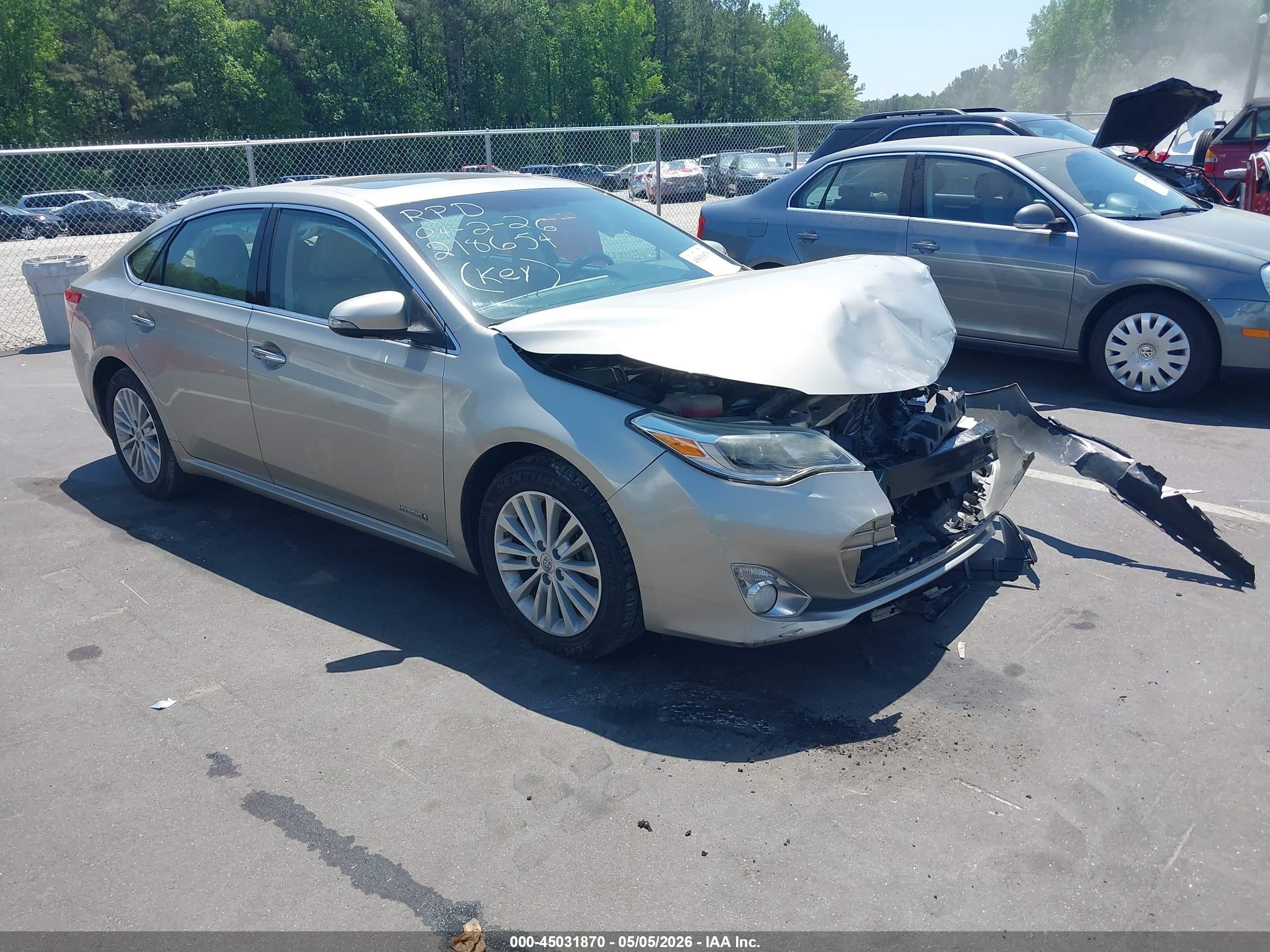 2014 Toyota Avalon Hybrid Limited Beige vin: 4T1BD1EB9EU020871