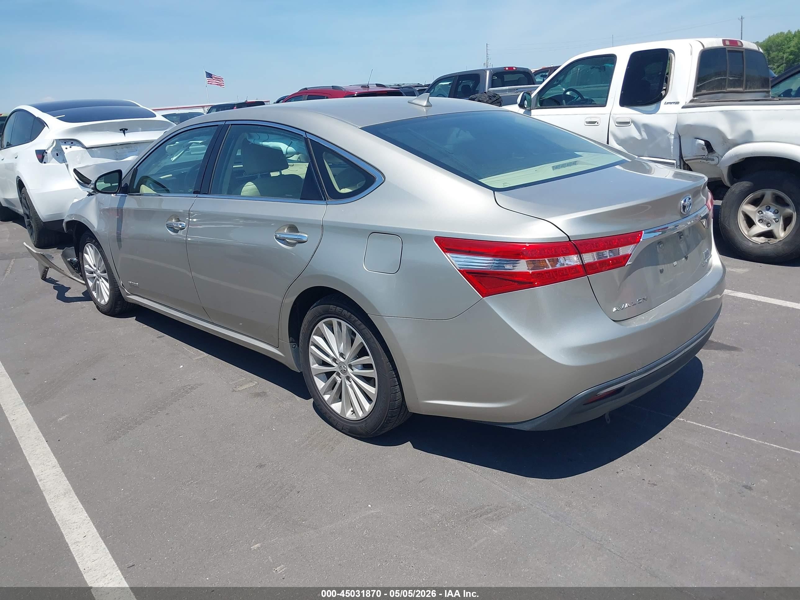 2014 Toyota Avalon Hybrid Limited Beige vin: 4T1BD1EB9EU020871