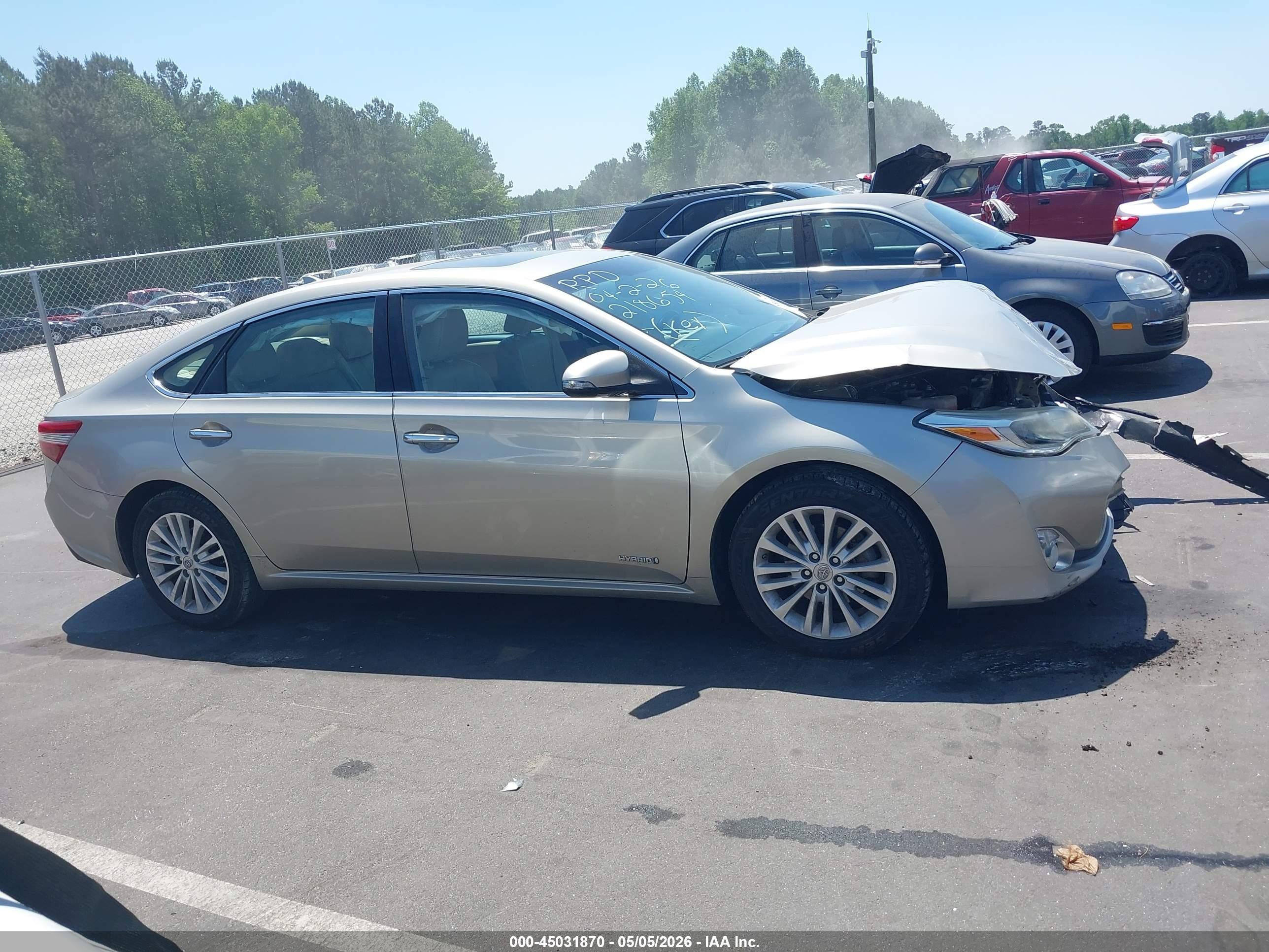 2014 Toyota Avalon Hybrid Limited Beige vin: 4T1BD1EB9EU020871