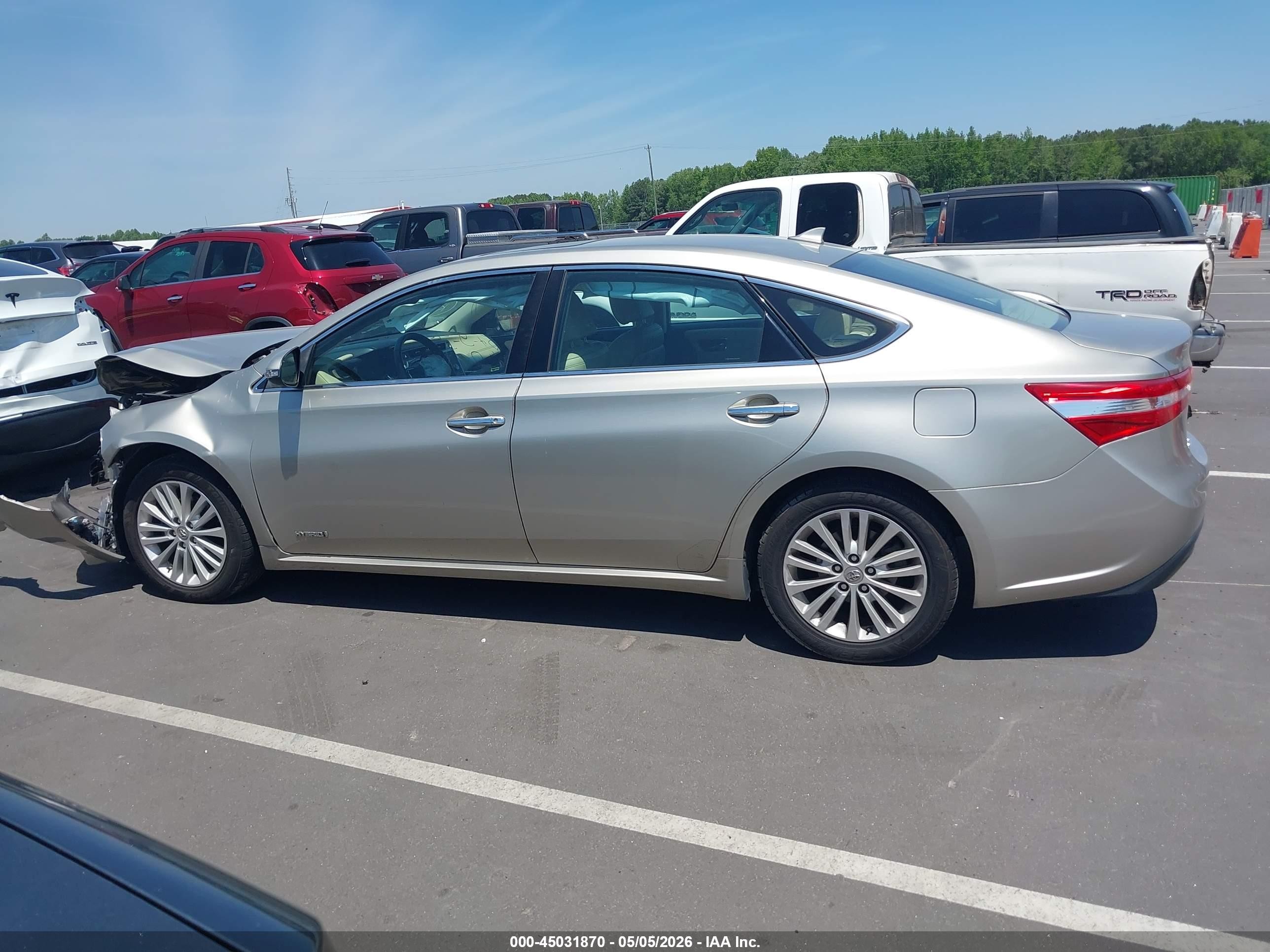 2014 Toyota Avalon Hybrid Limited Beige vin: 4T1BD1EB9EU020871