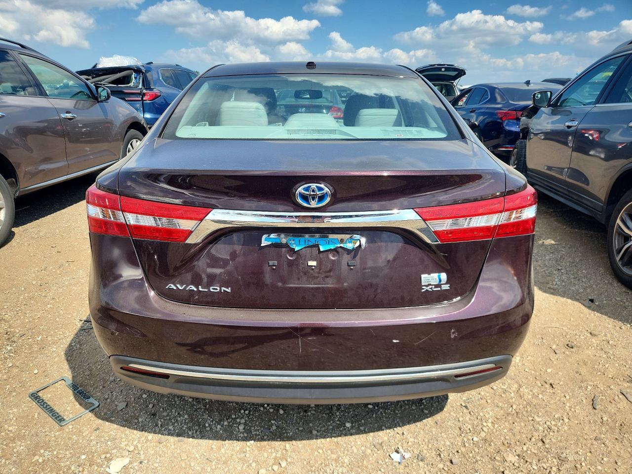 2015 Toyota Avalon Hybrid Xle Touring Burgundy vin: 4T1BD1EB9FU042225