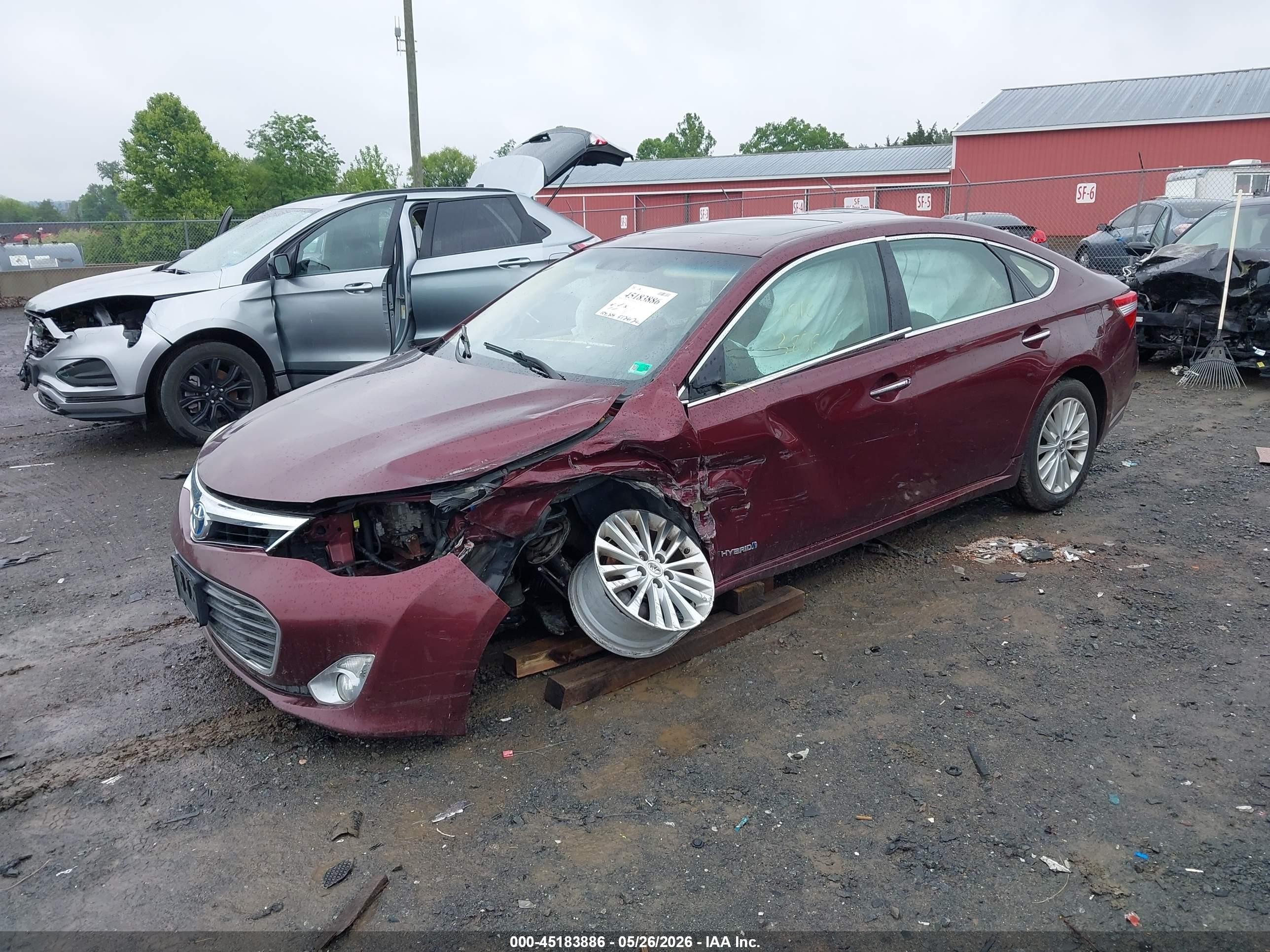 2013 Toyota Avalon Hybrid Xle Touring Maroon vin: 4T1BD1EBXDU002507