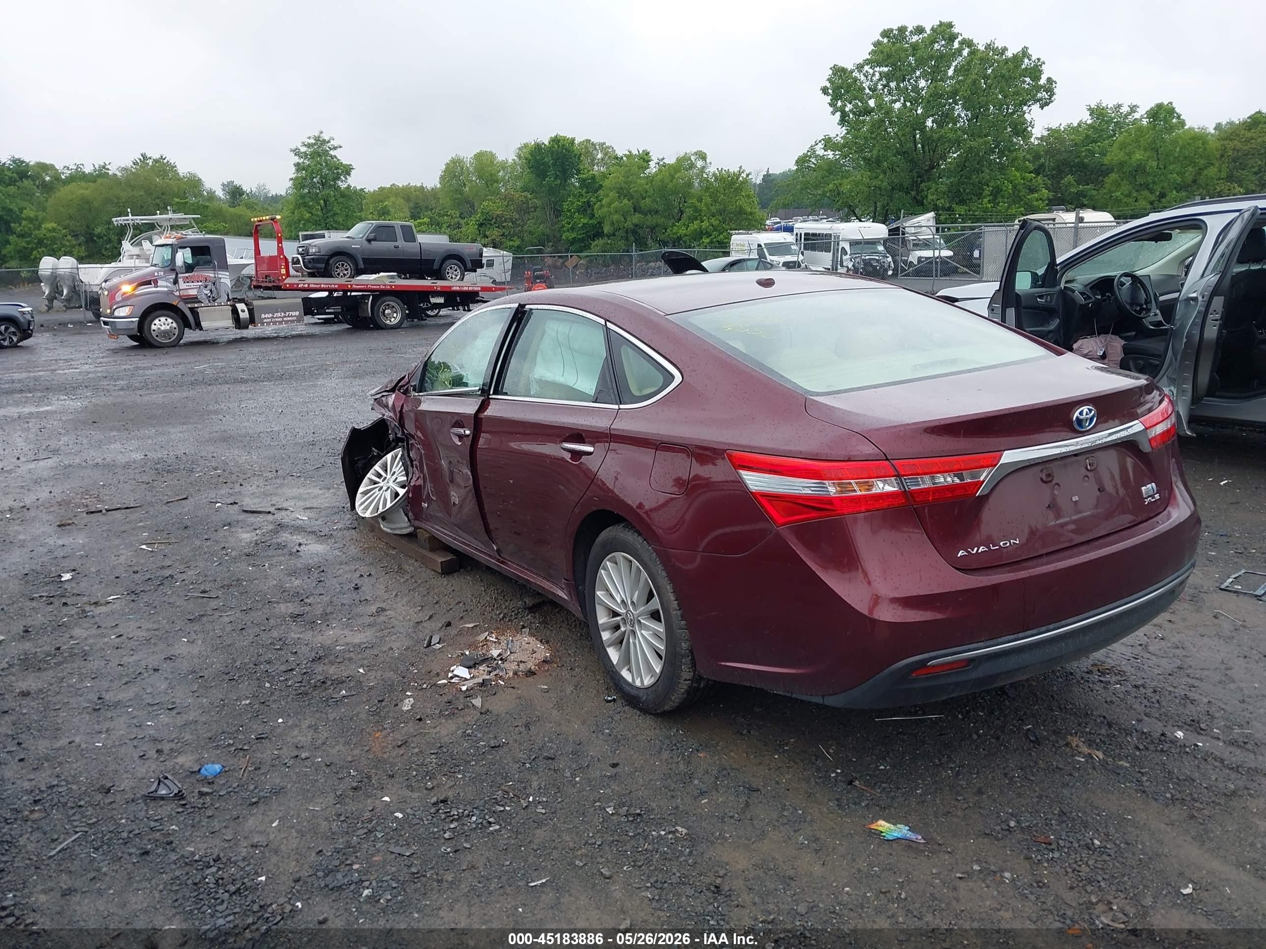 2013 Toyota Avalon Hybrid Xle Touring Maroon vin: 4T1BD1EBXDU002507